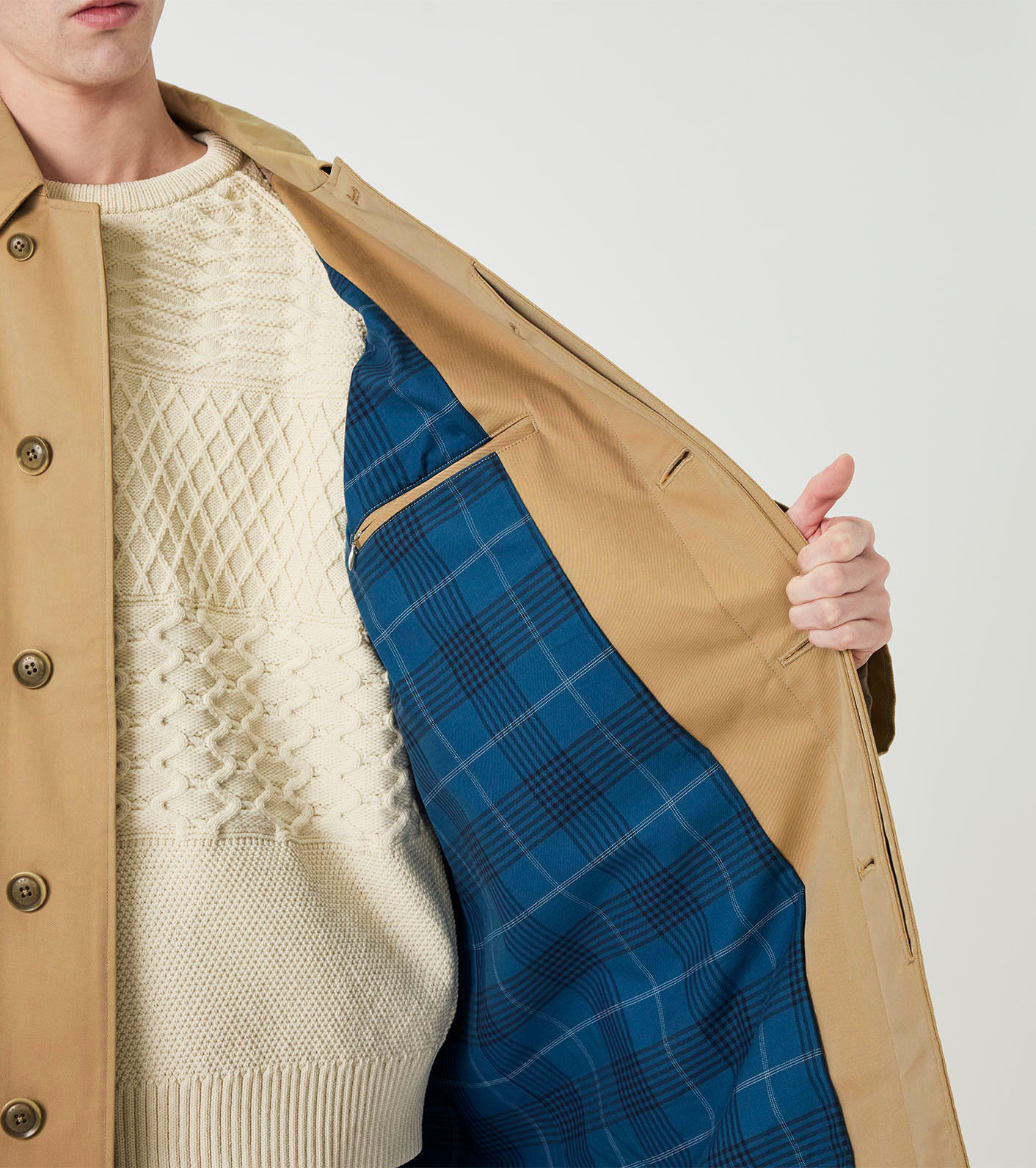 2L Cotton GORE-TEX Balmacaan Coat