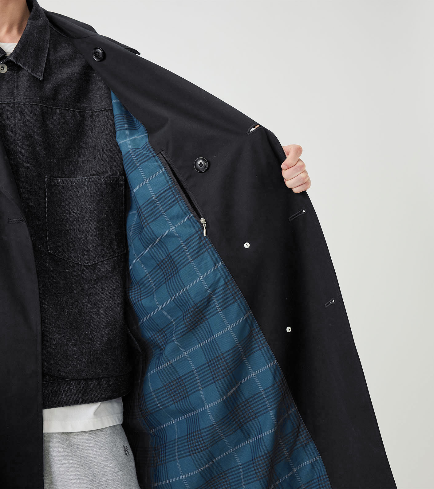 2L Cotton GORE-TEX Double Breasted Coat