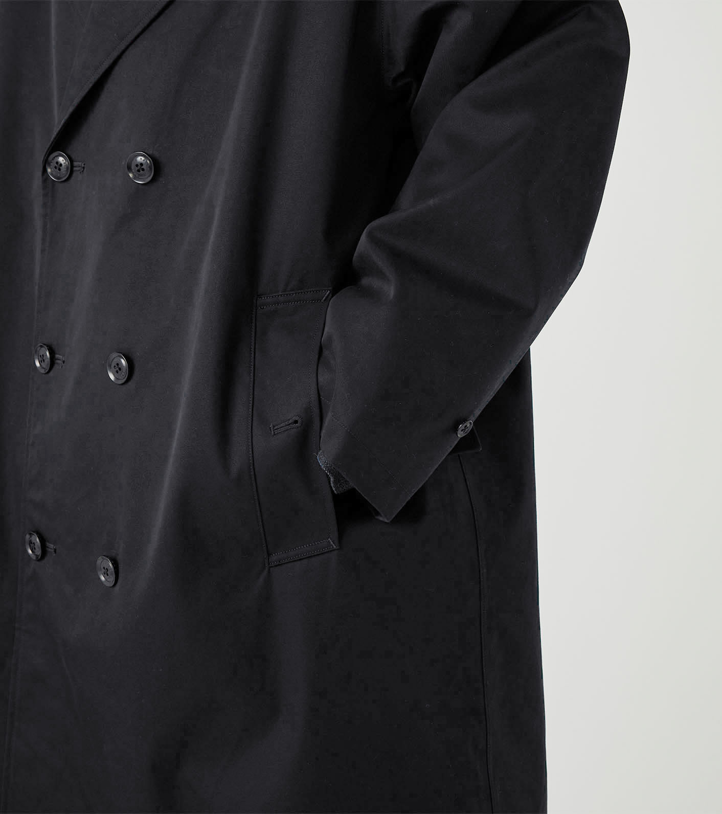2L Cotton GORE-TEX Double Breasted Coat