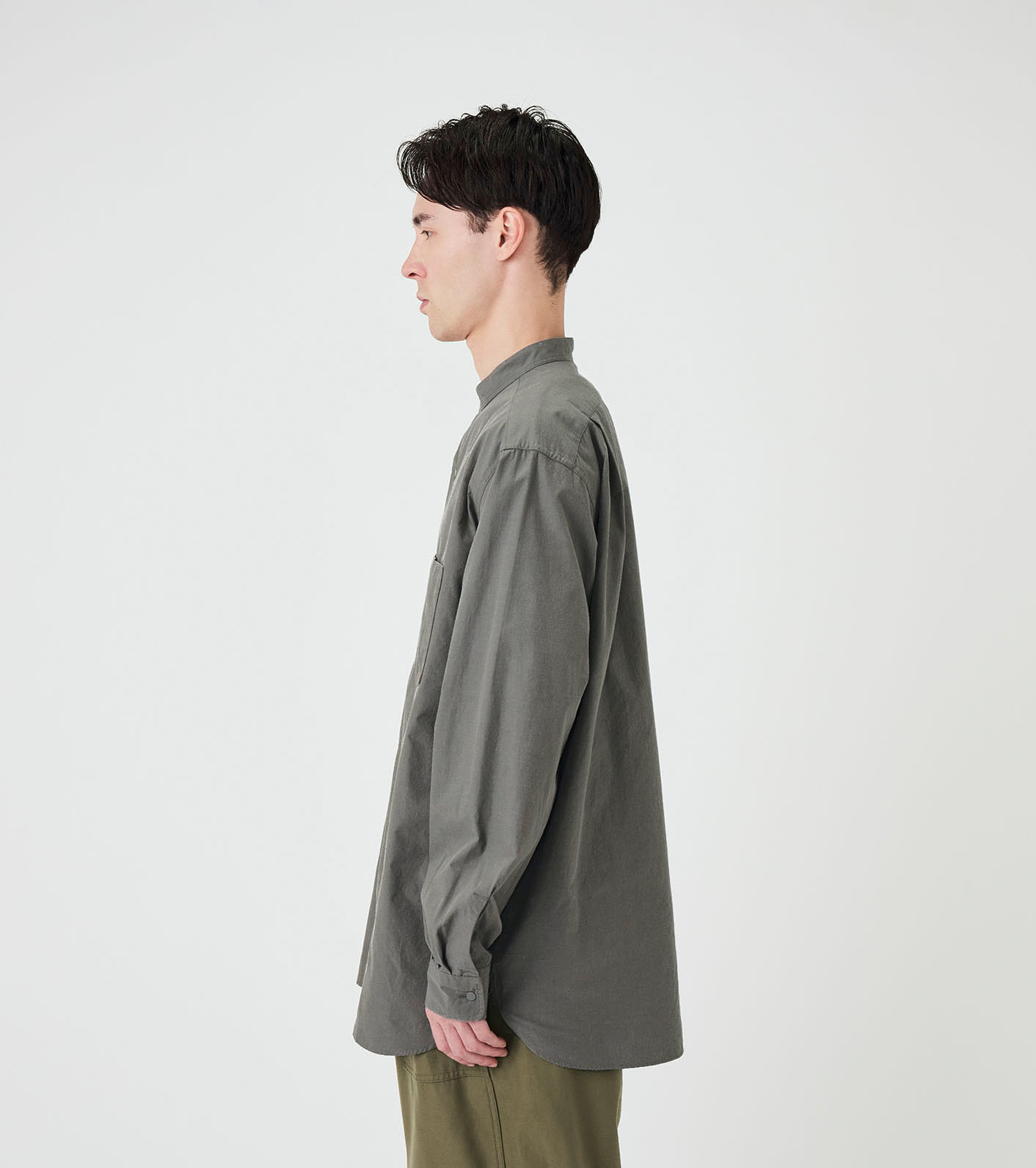 Band Collar Wind Shirt