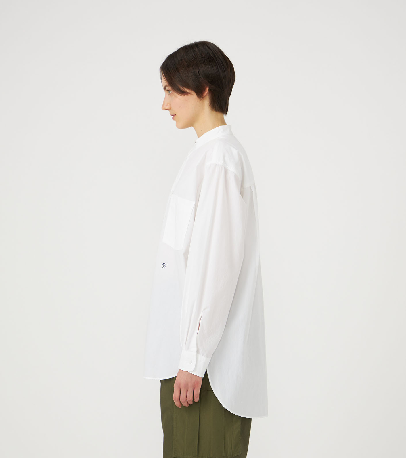 Band Collar Wind Shirt