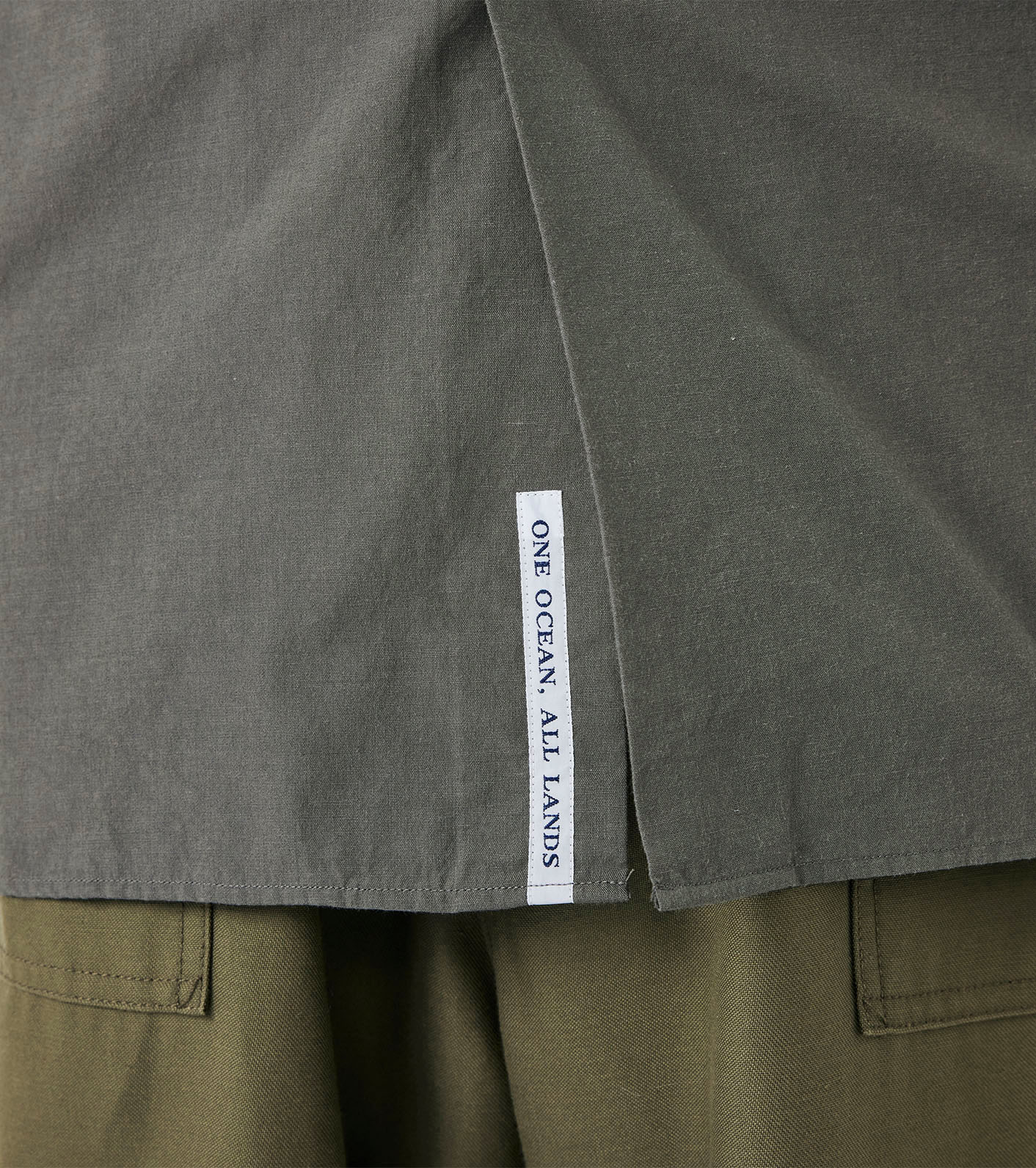 Band Collar Wind Shirt