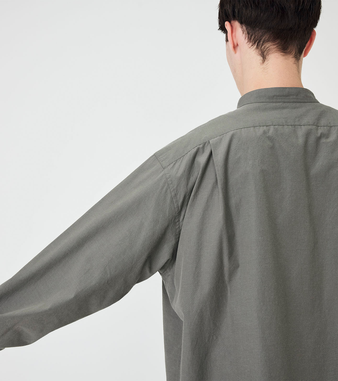 Band Collar Wind Shirt