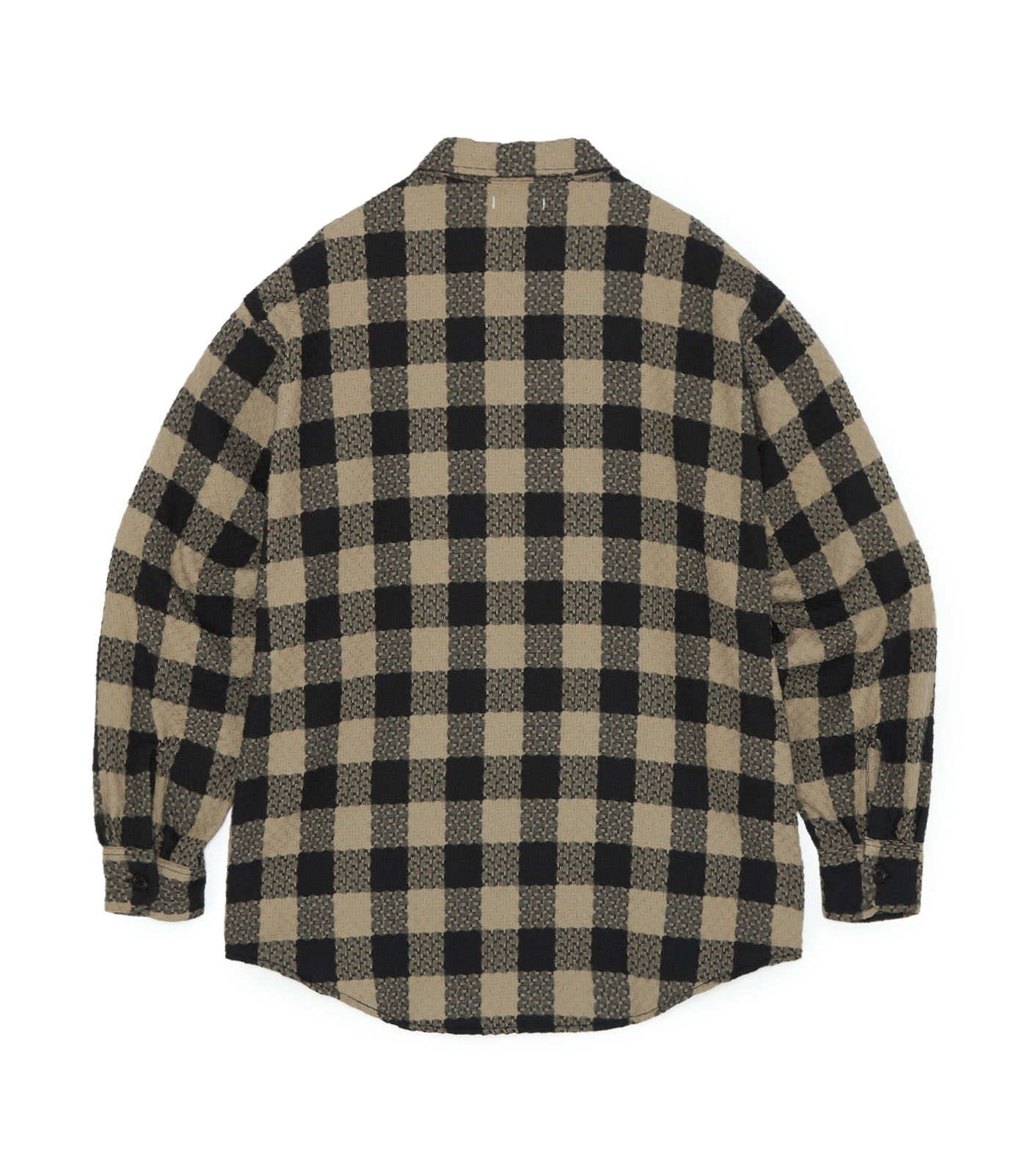 OOAL Block Check Jacquard Shirt