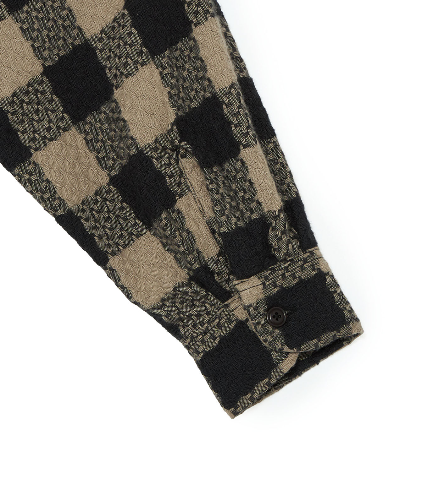 OOAL Block Check Jacquard Shirt