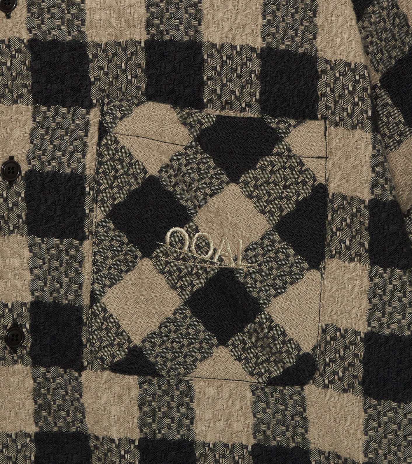 OOAL Block Check Jacquard Shirt