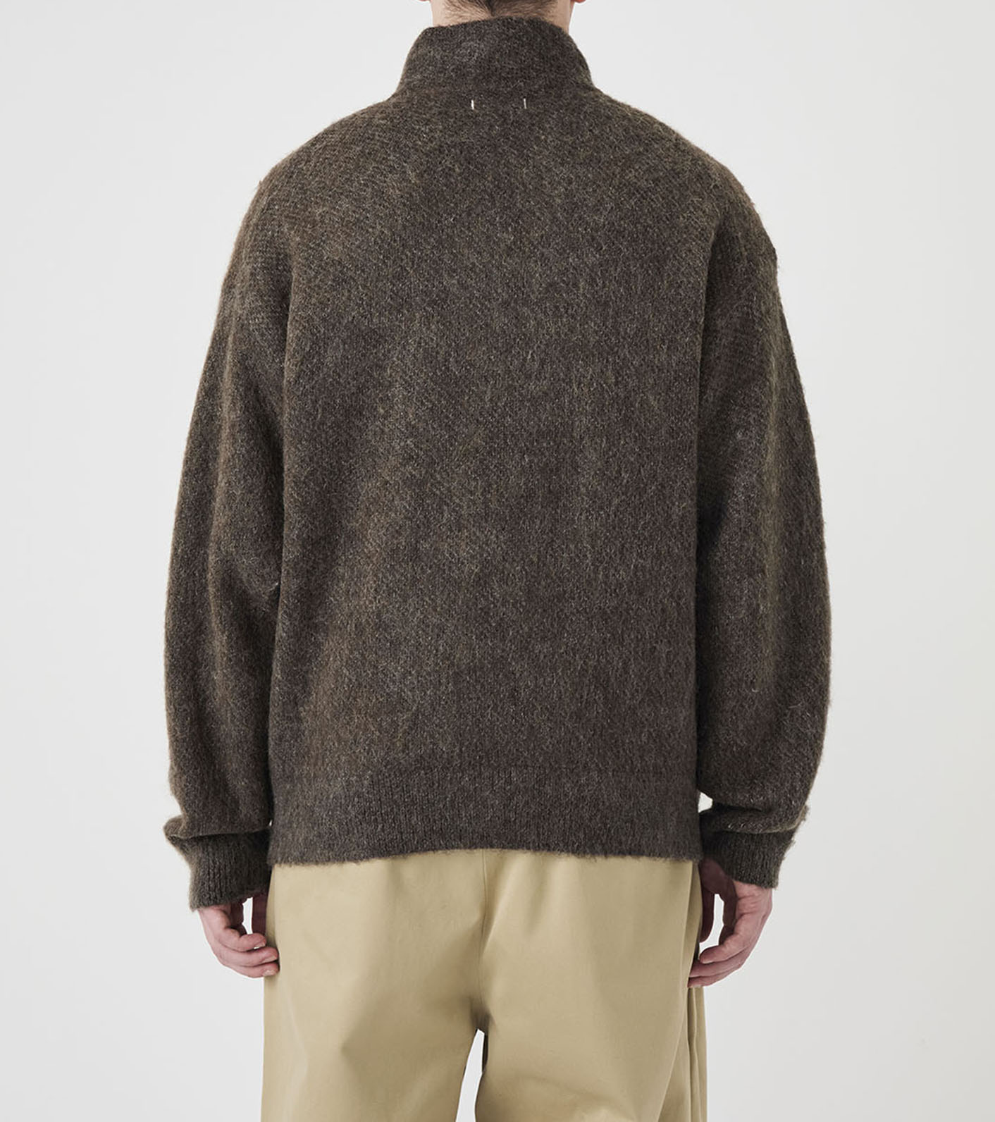 OOAL Zip Up Mohair Jacket