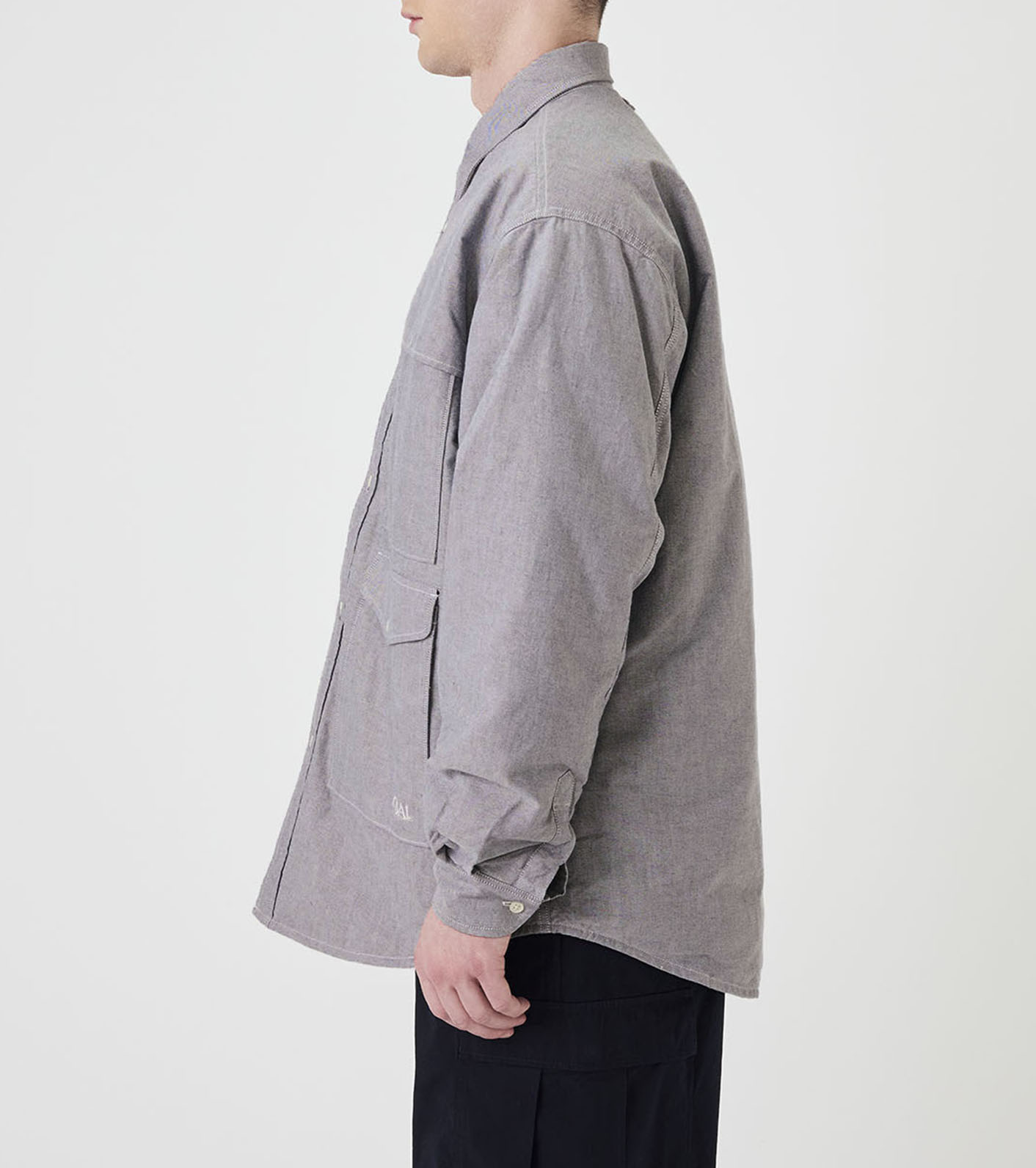 OOAL Cotton Oxford Cruiser Shirt Jacket