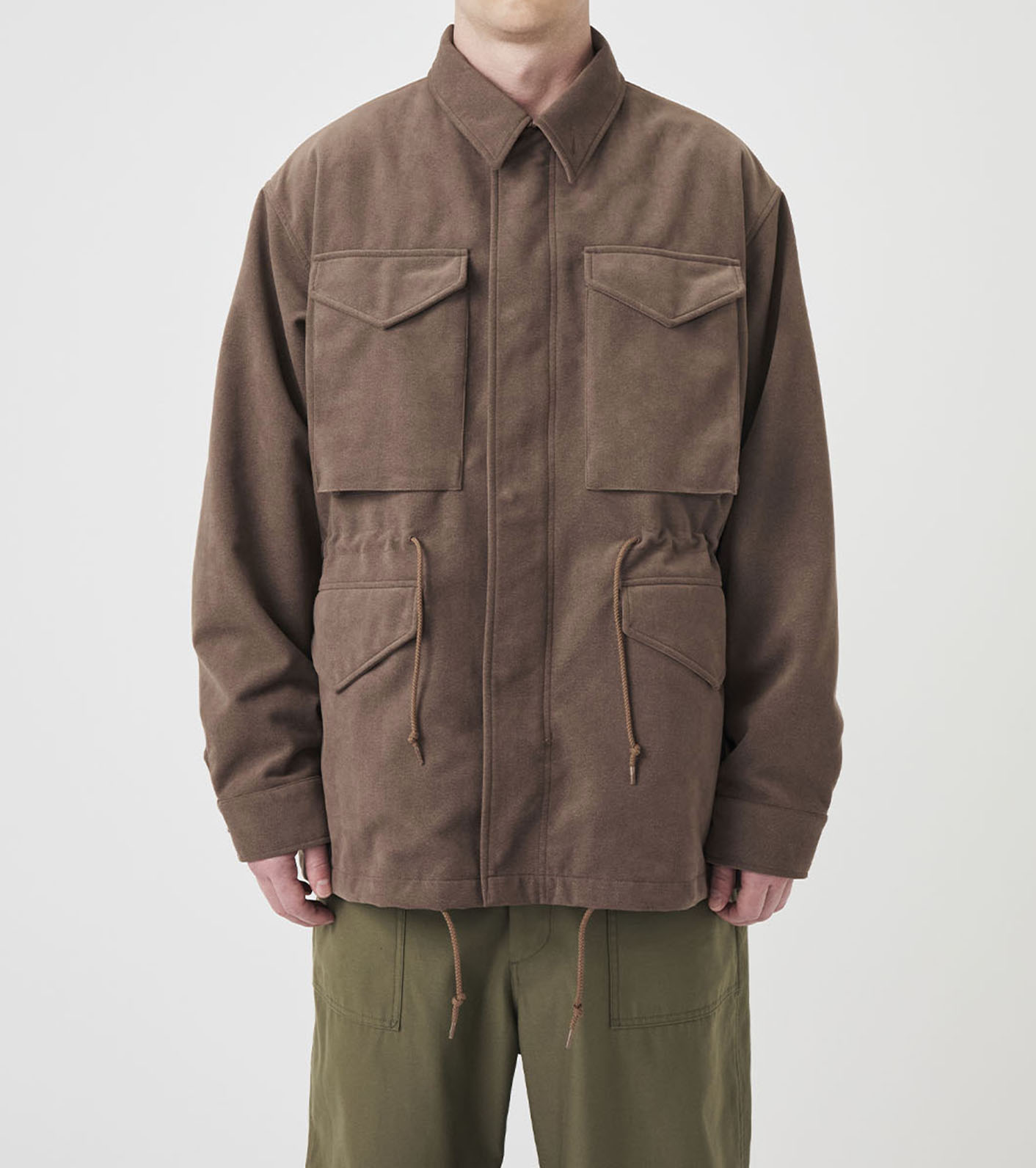 Synthetic Leather Field Jacket