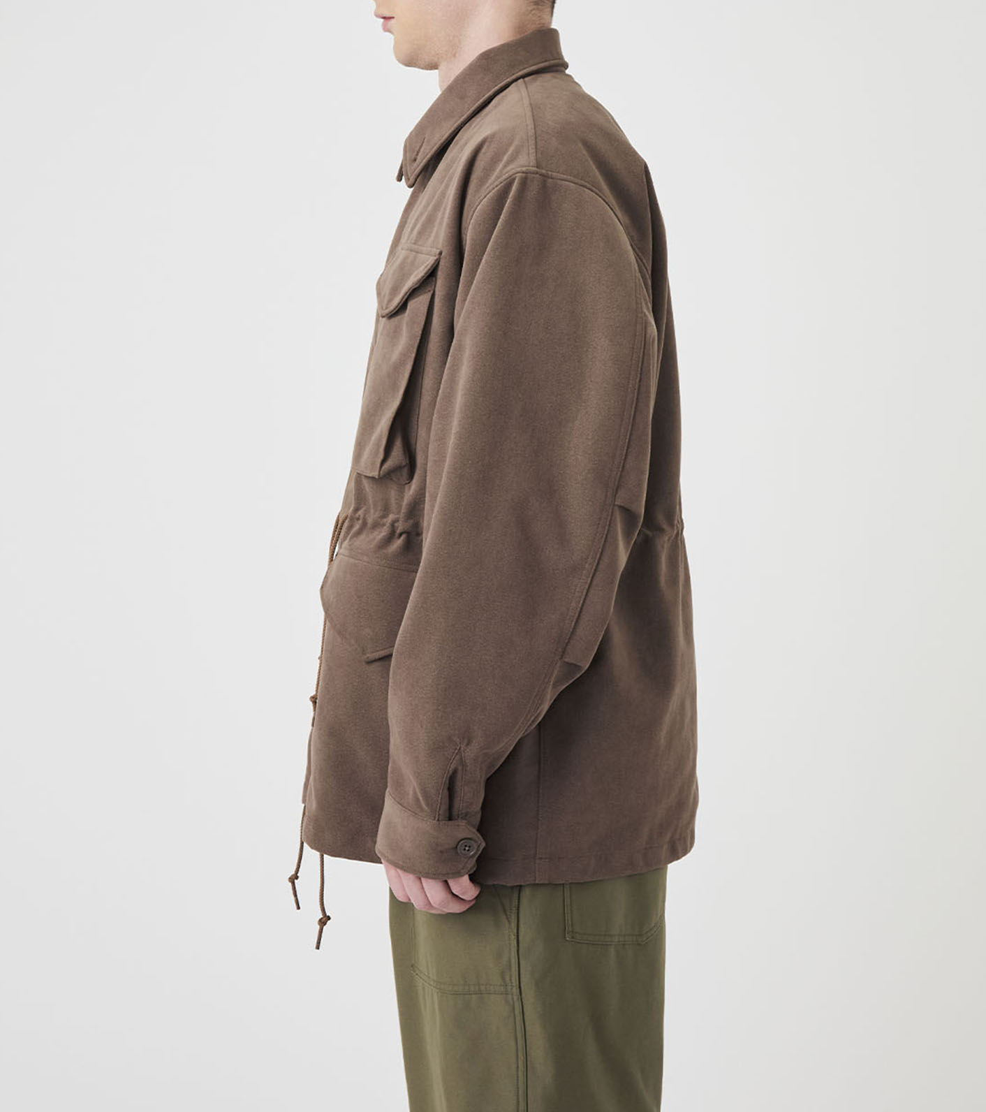 Synthetic Leather Field Jacket