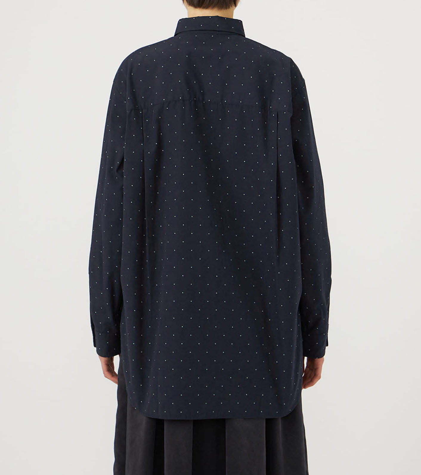 Regular Collar Dot Wind Shirt