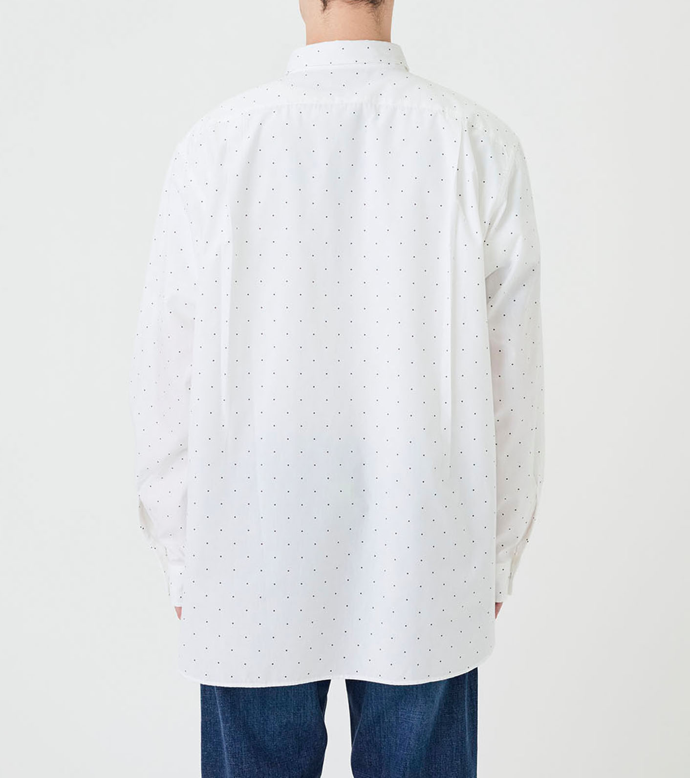 Regular Collar Dot Wind Shirt