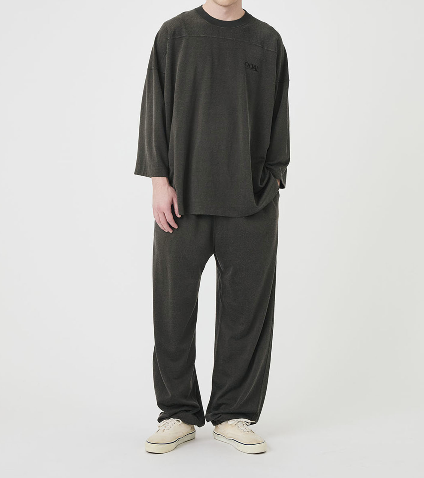 OOAL Rayon Cotton Long Sleeve Tee