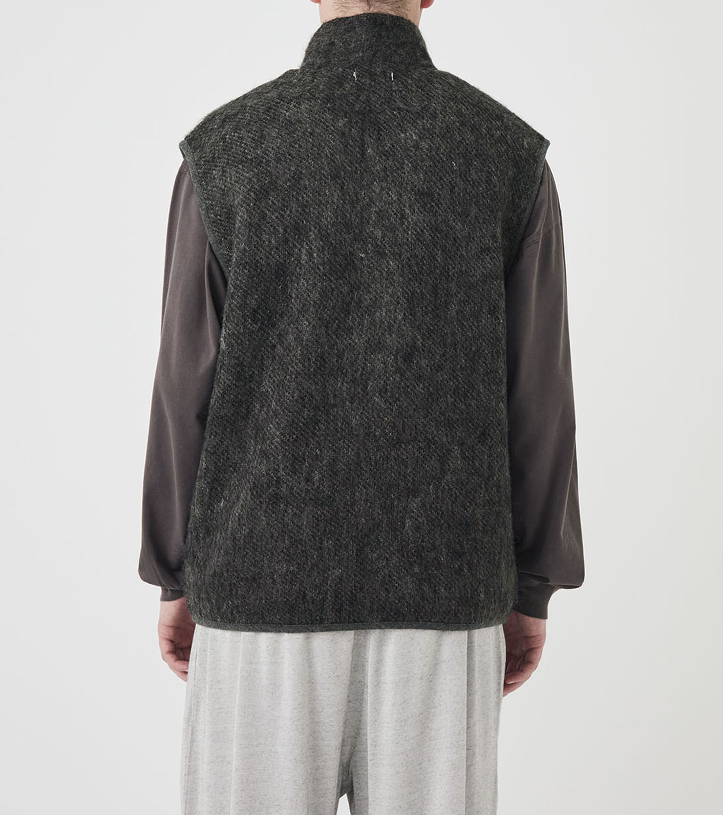 OOAL Zip Up Mohair Vest