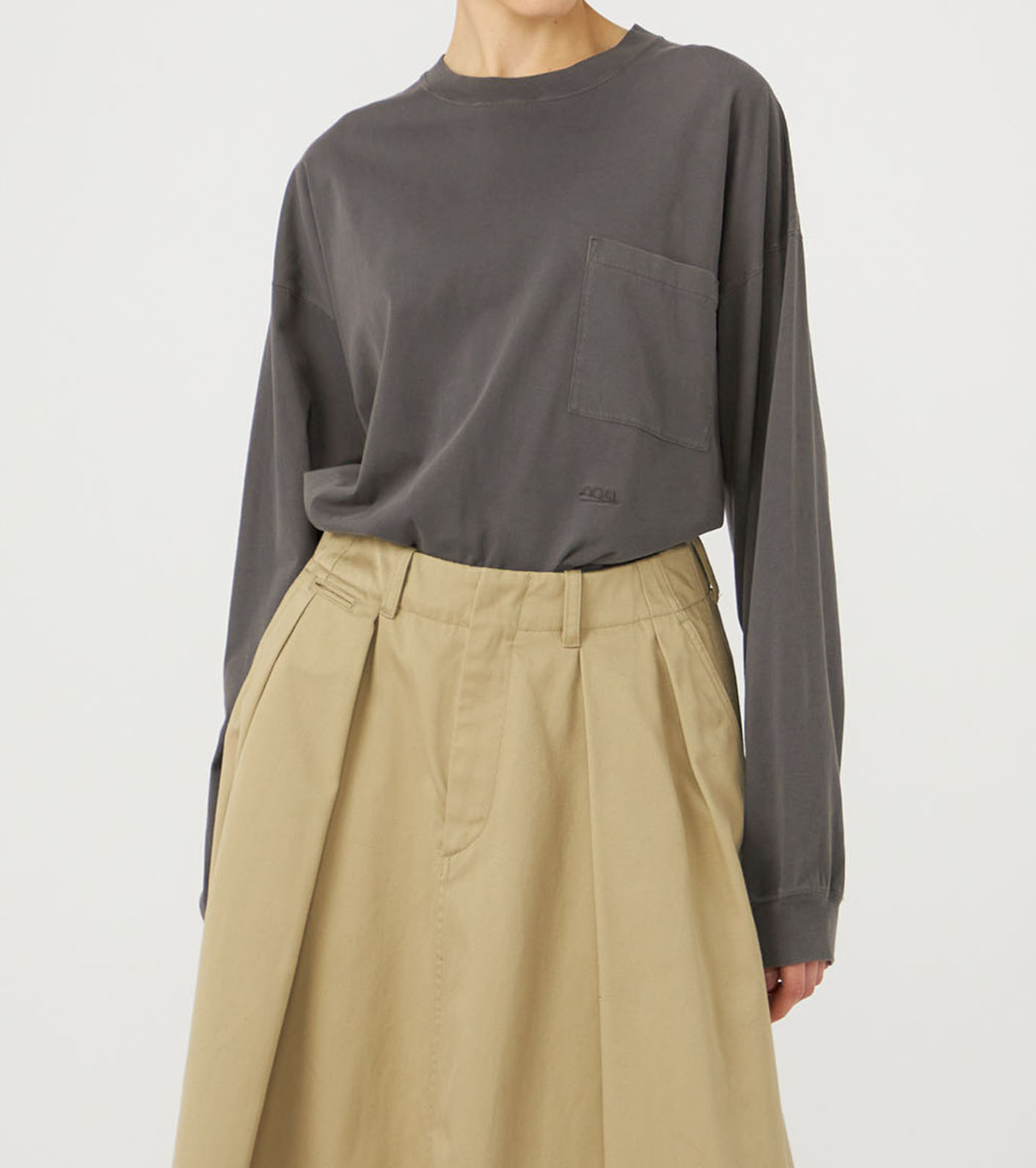 OOAL Long Sleeve Pocket Tee