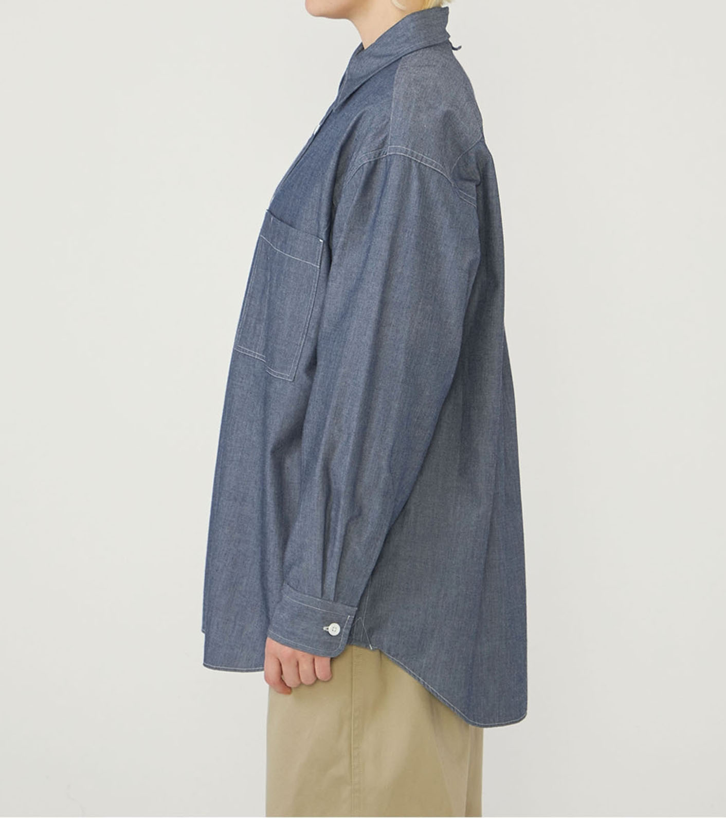 Regular Collar Chambray Field Shirt