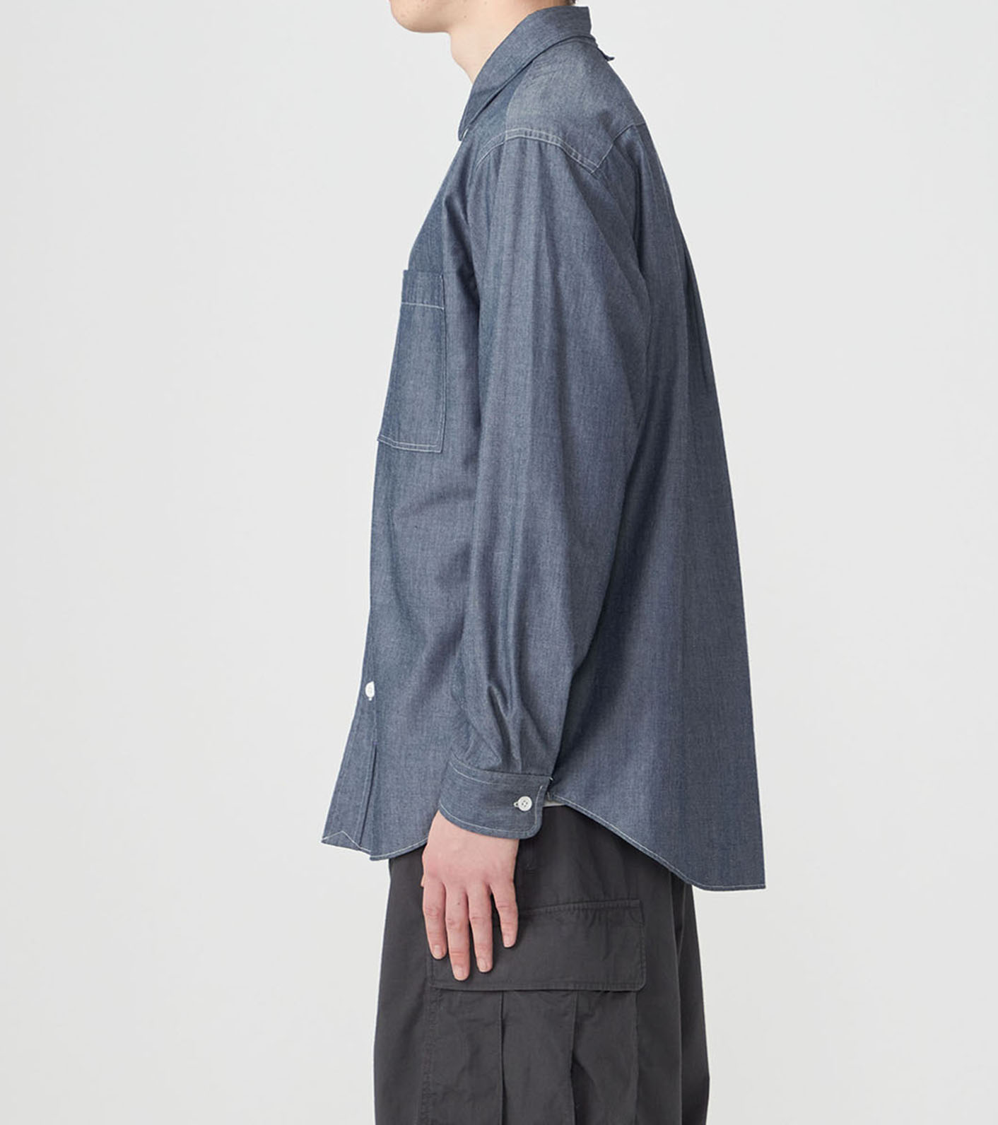 Regular Collar Chambray Field Shirt