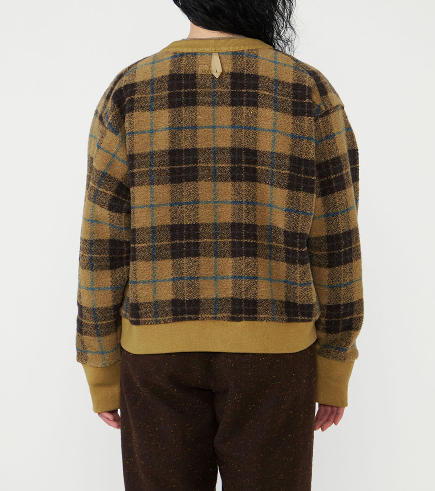 PLAS Plaid Fleece Field Cardigan