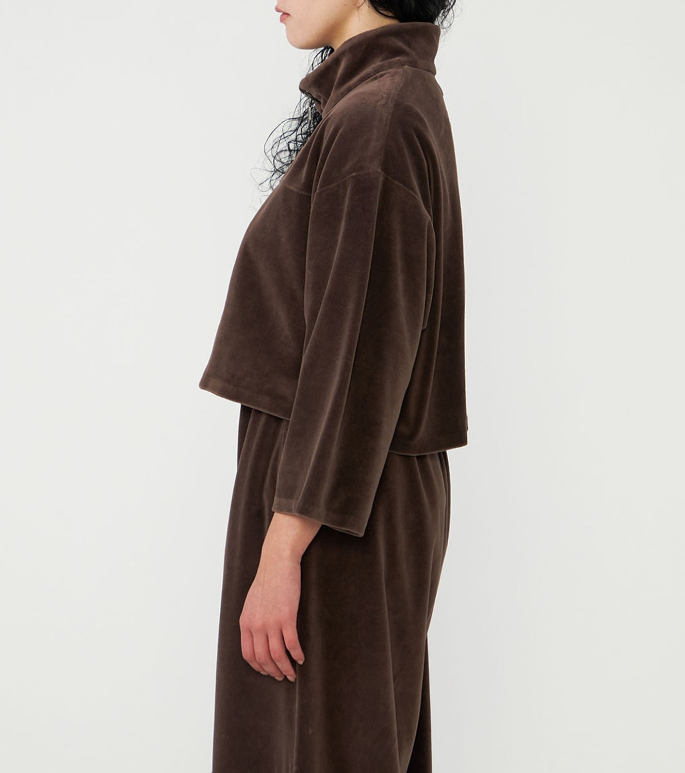 Field Velour Cropped Jacket
