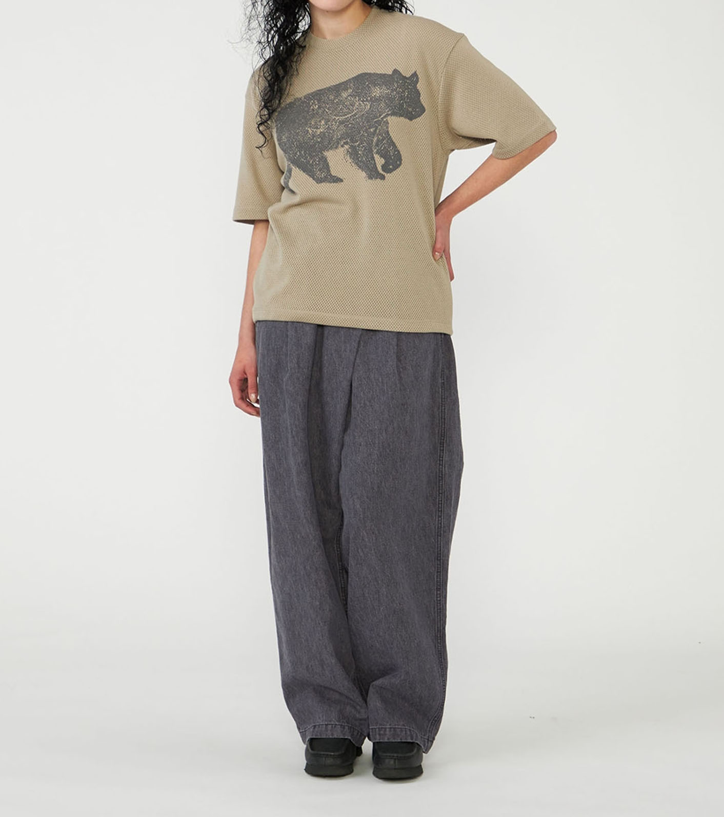 Linen Cotton Denim Field Wrap Pants