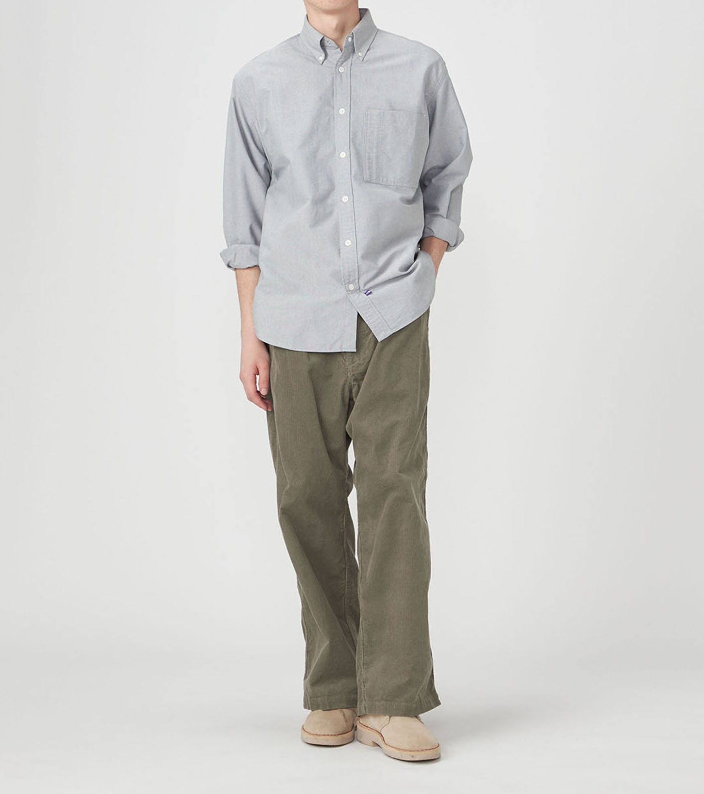 Corduroy Wide Straight Field Pants