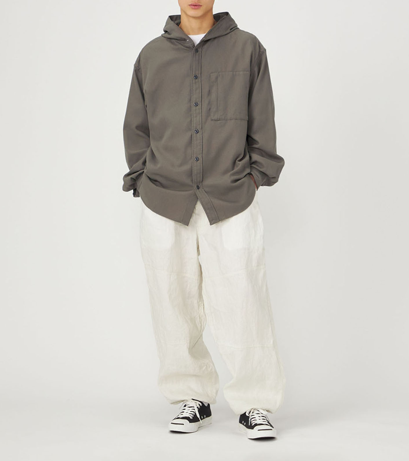 Royal Oxford Mountain Hooded Shirt