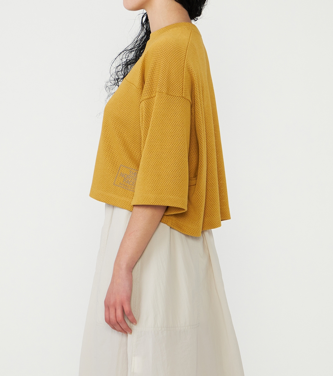 Mesh Field Cropped Tee