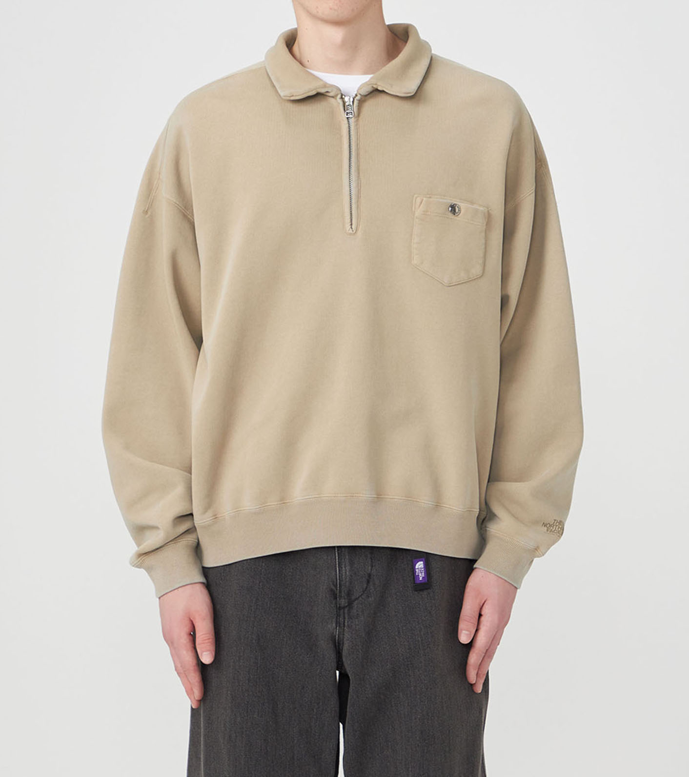 Garment Dyed Field Half Zip Sweatshirts
