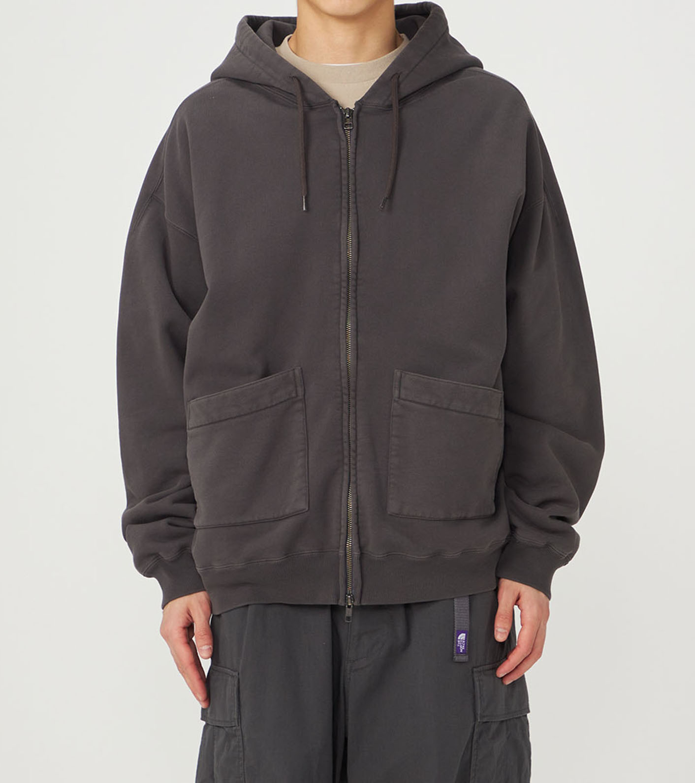 Garment Dyed Field Zip Up Hoodie