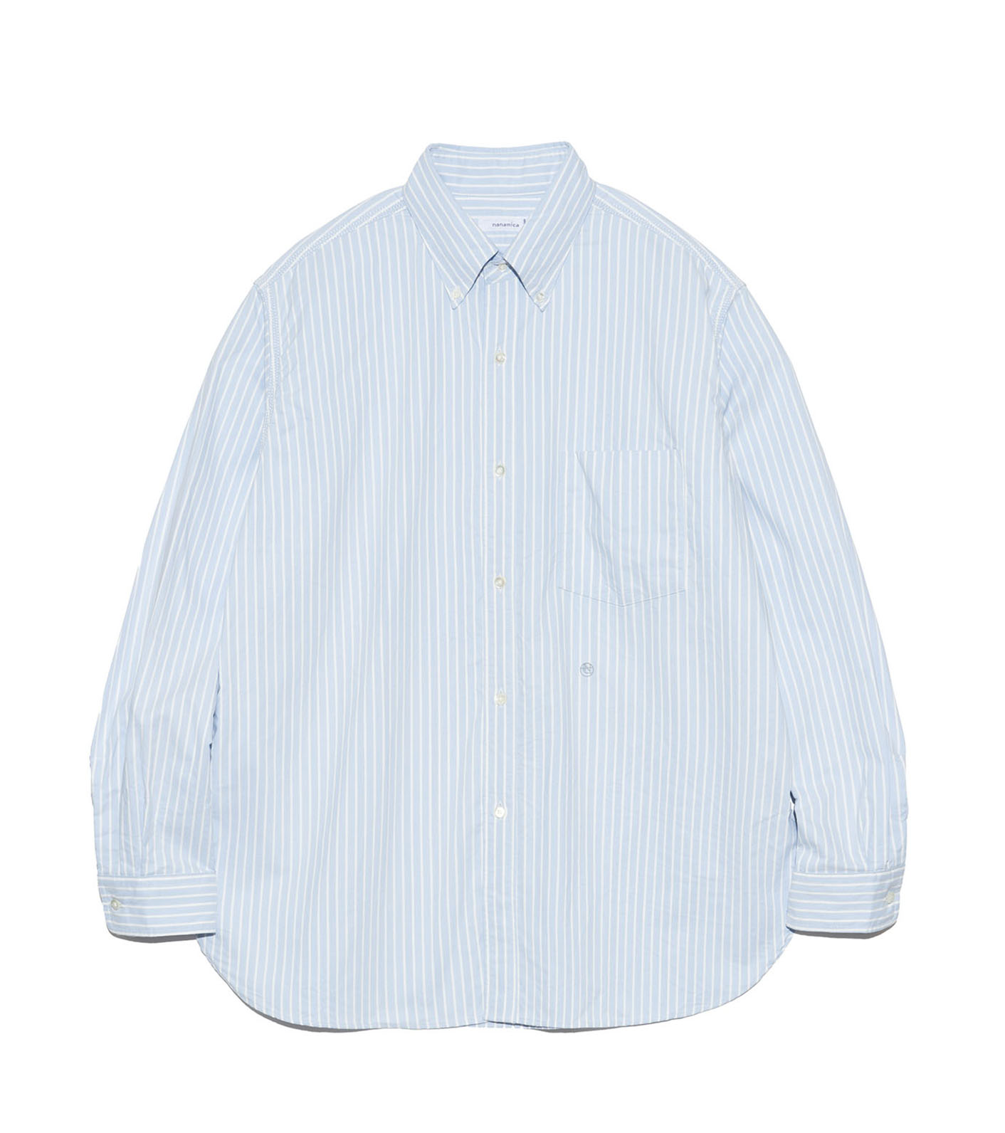 Button Down Stripe Wind Shirt