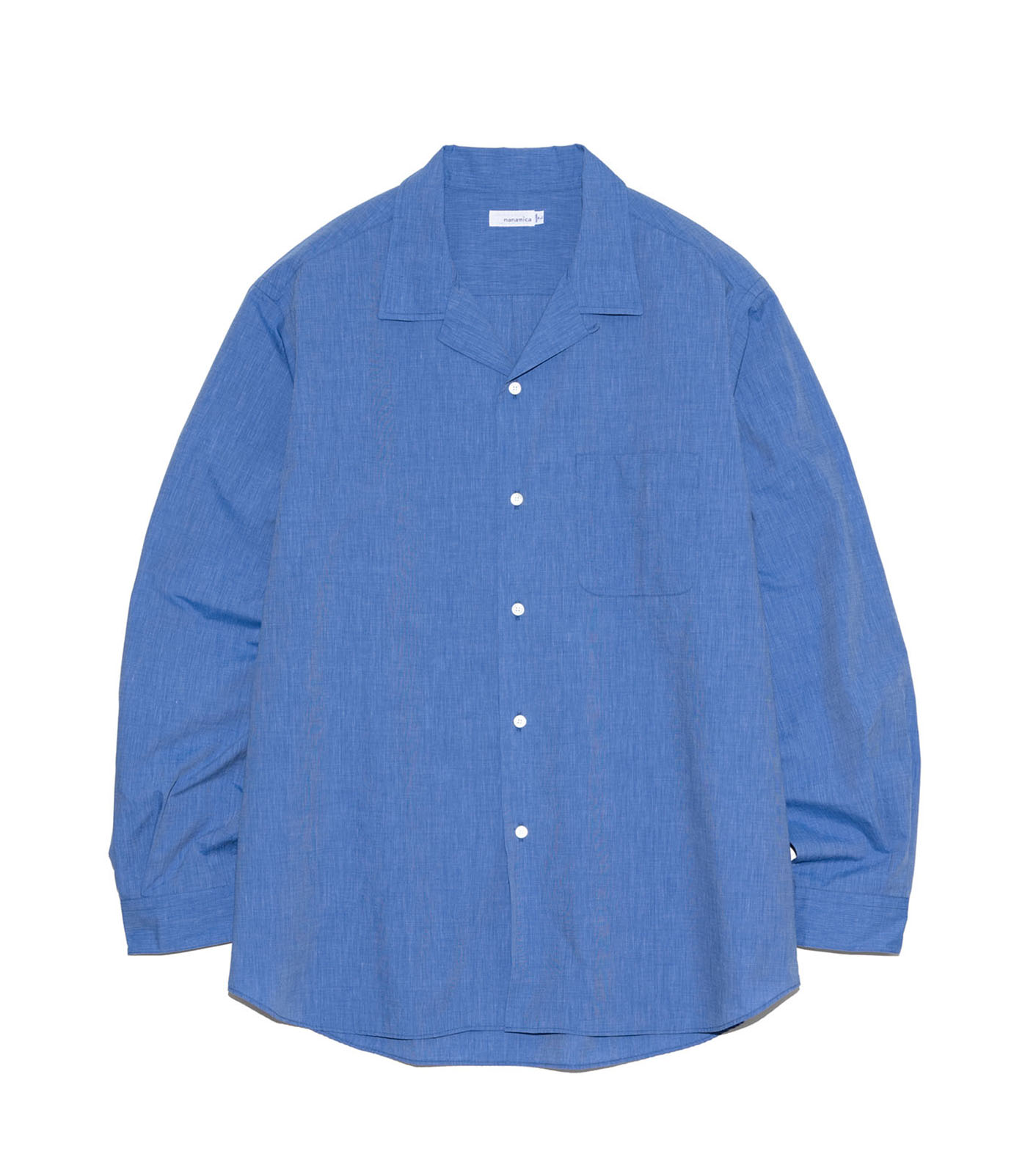 Open Collar End On End Shirt