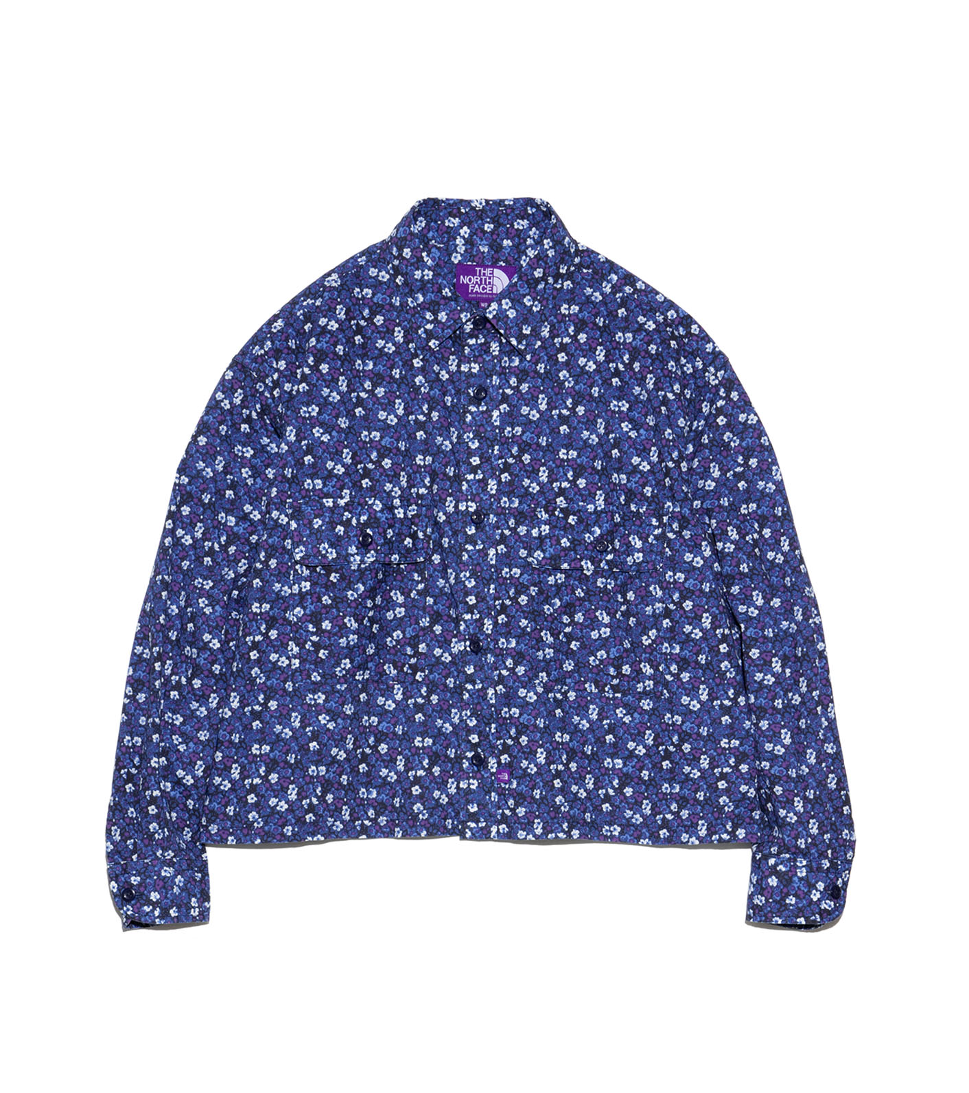 Flower Printed Cropped Shirt