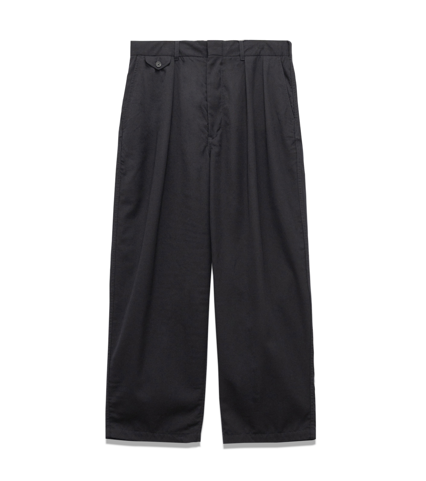 Wool Gabardine Pleat Pants