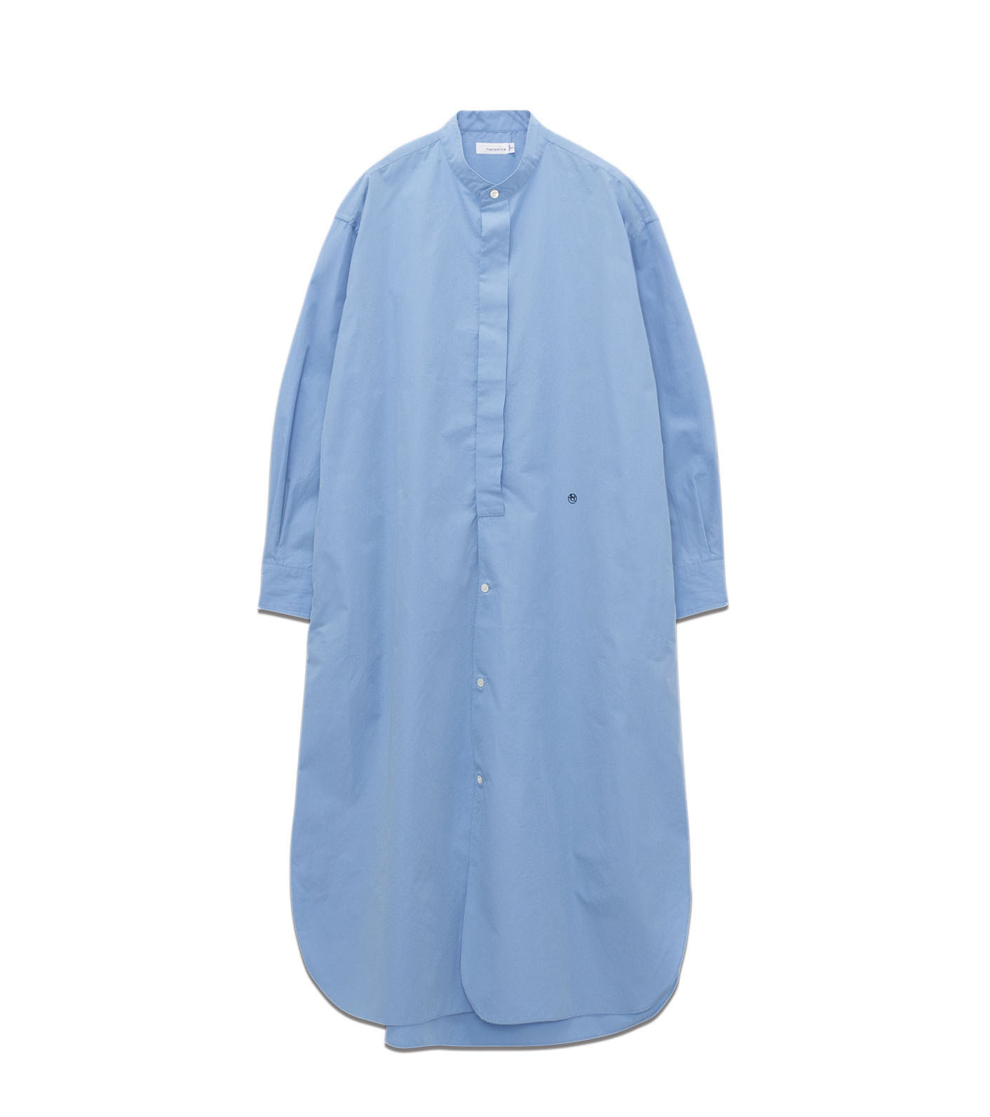 Band Collar Wind Shirt Dress