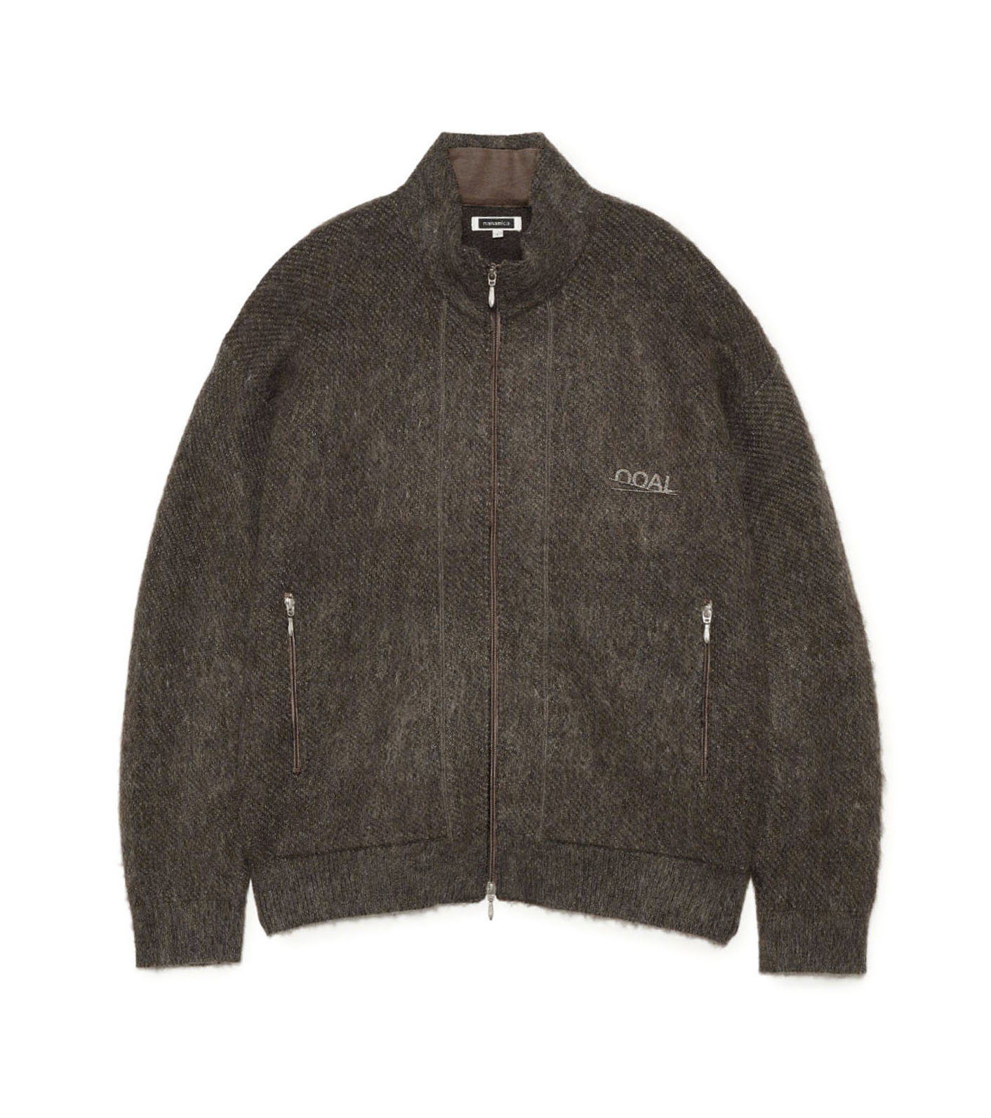 OOAL Zip Up Mohair Jacket