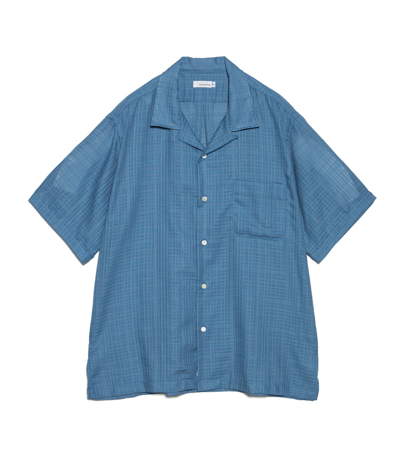 Open Collar Panama S/S Shirt