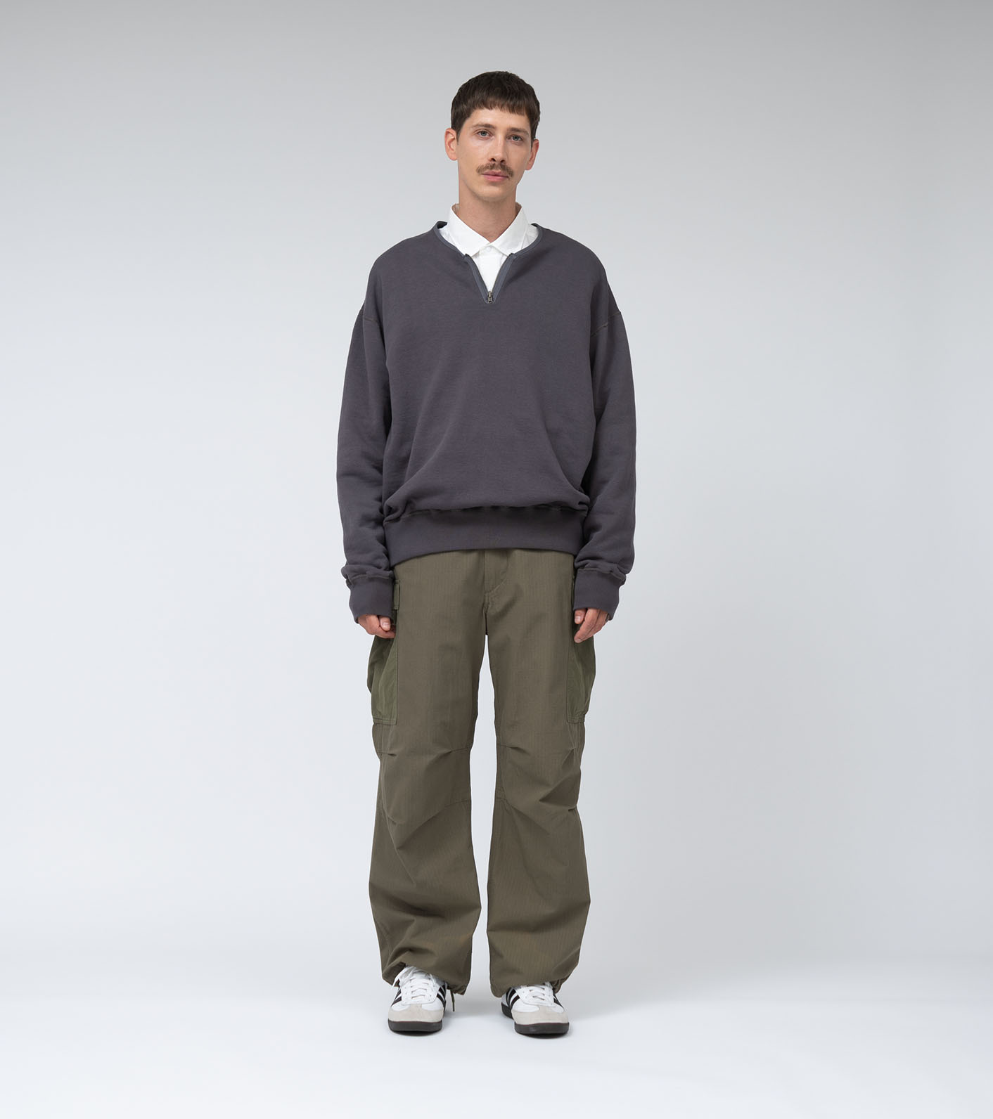 Reversible Half Zip Sweat