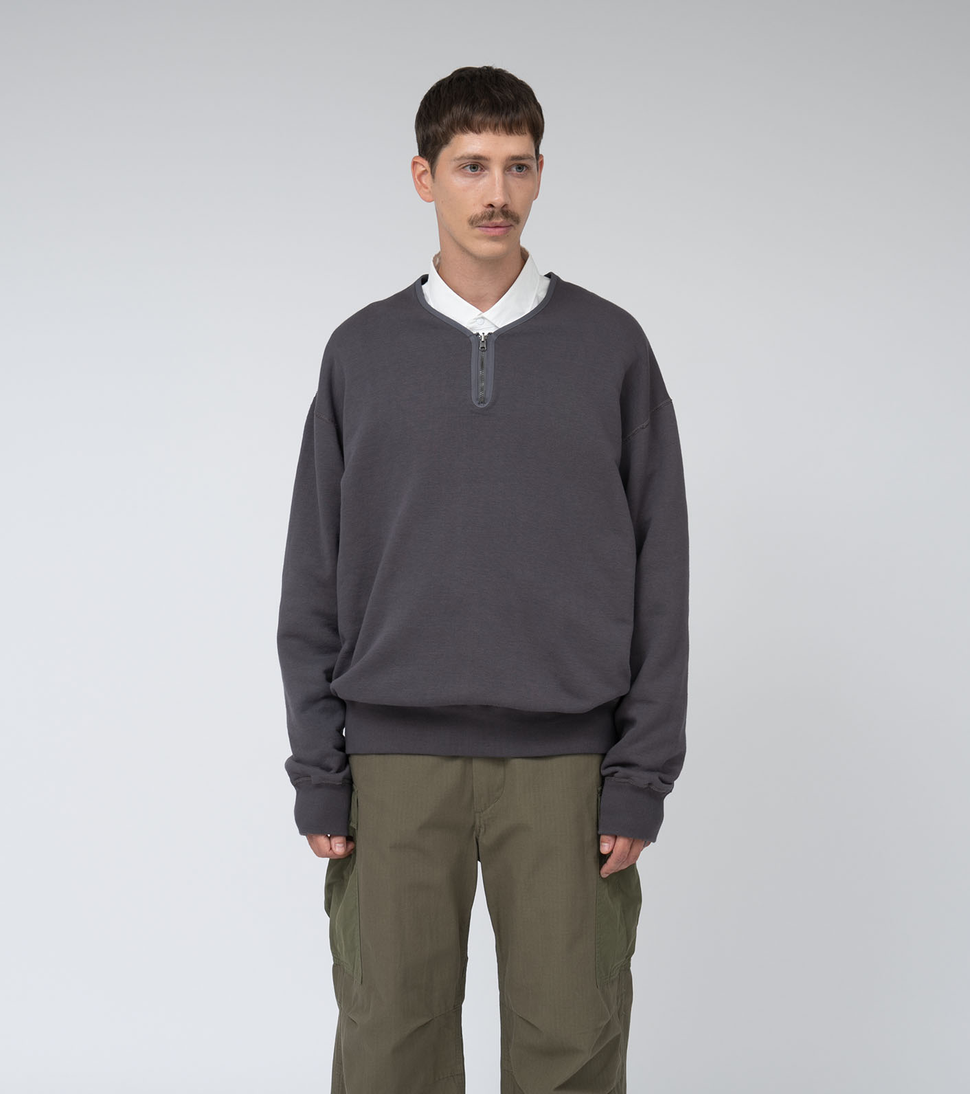 Reversible Half Zip Sweat