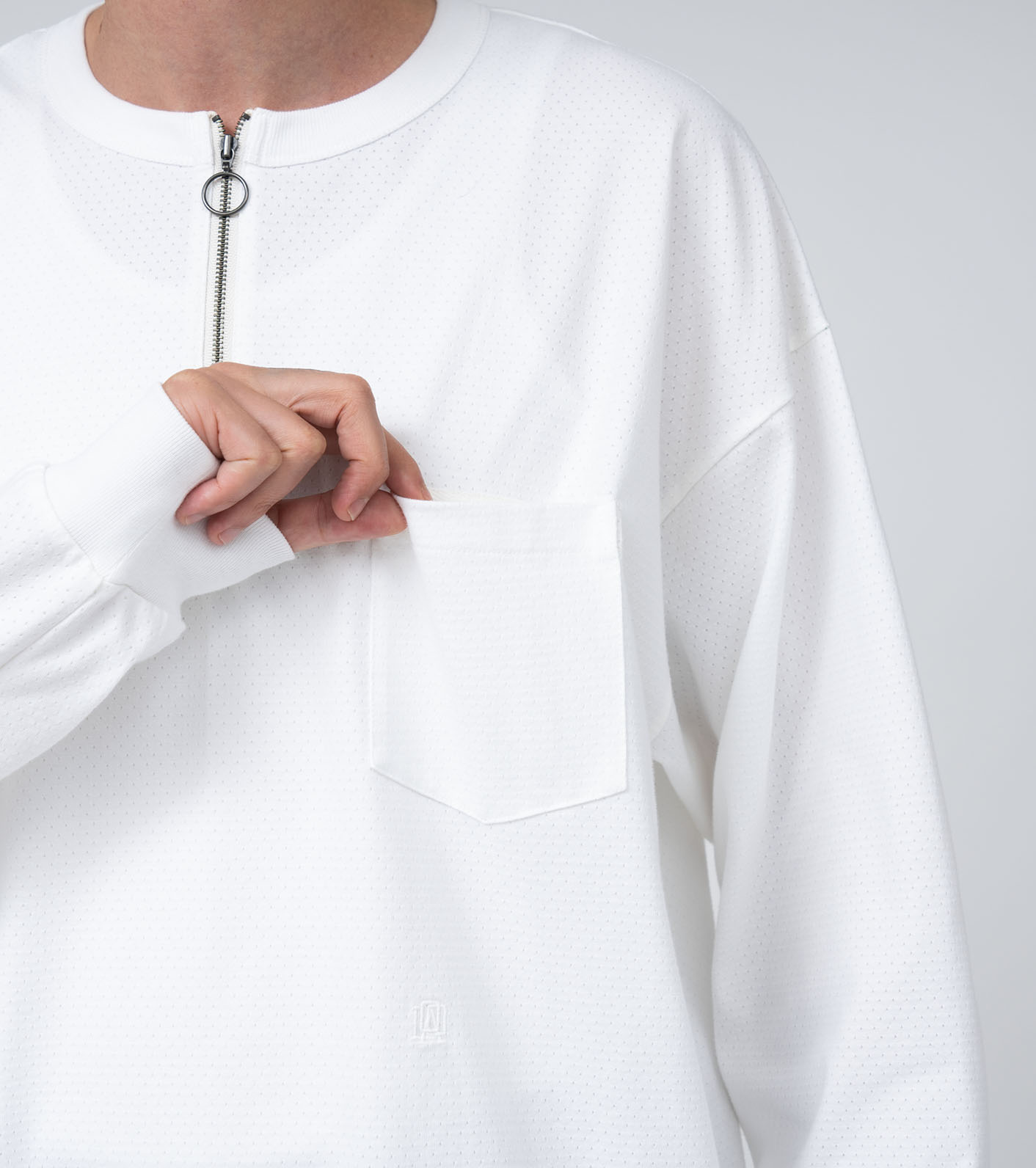 Half Zip L/S Tee