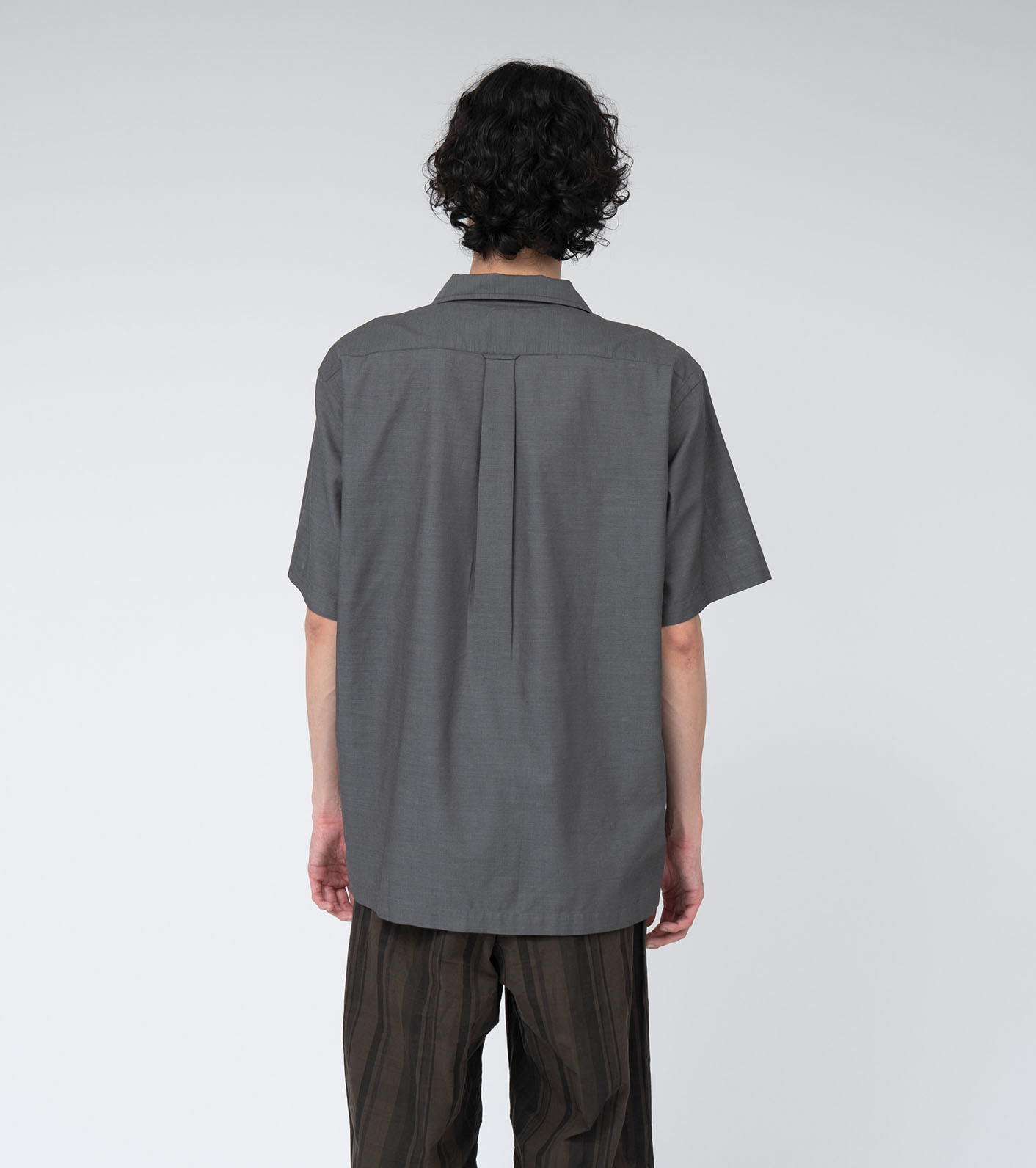 Open Collar Panama S/S Shirt