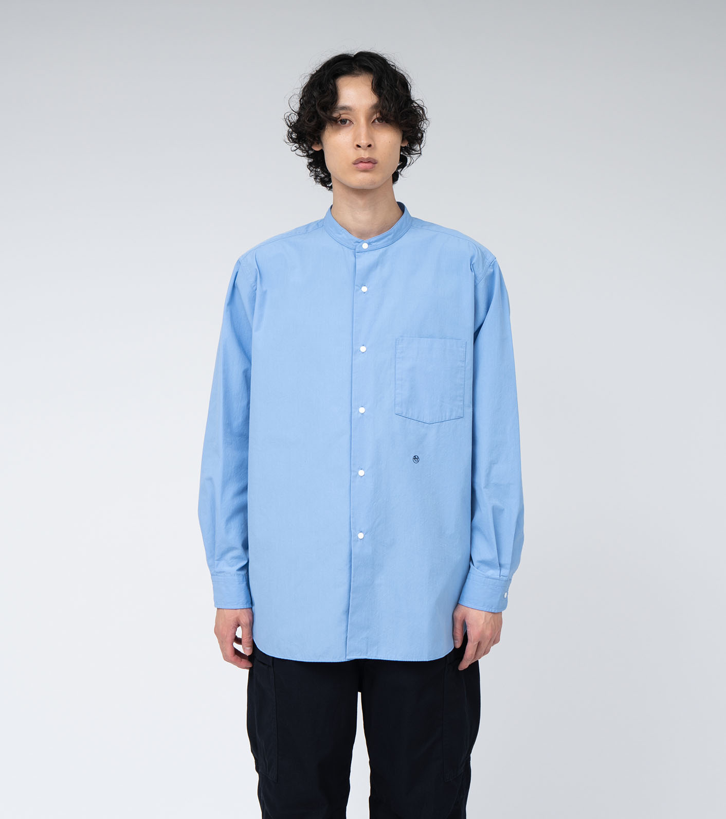 Band Collar Wind Shirt