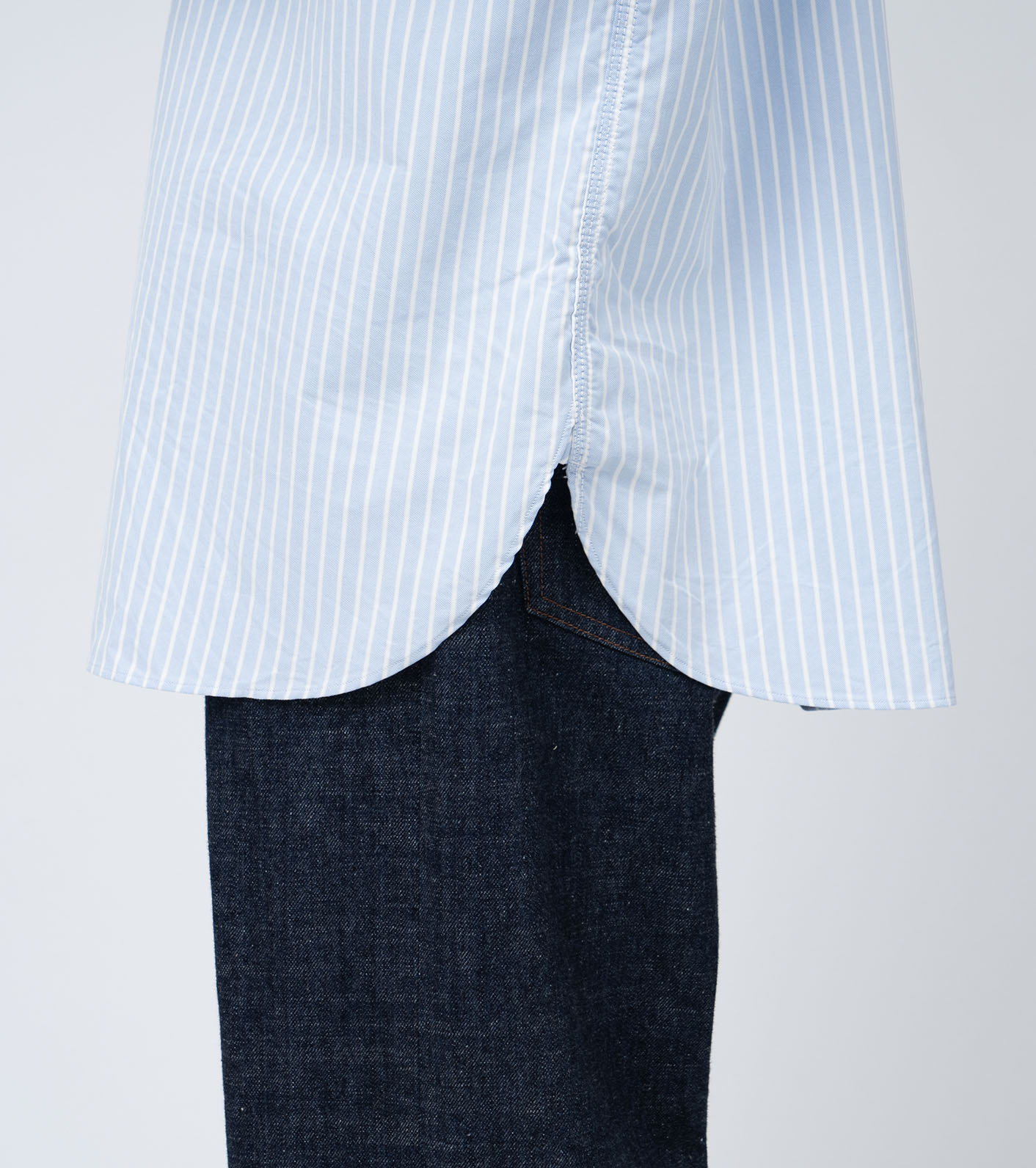Button Down Stripe Wind Shirt