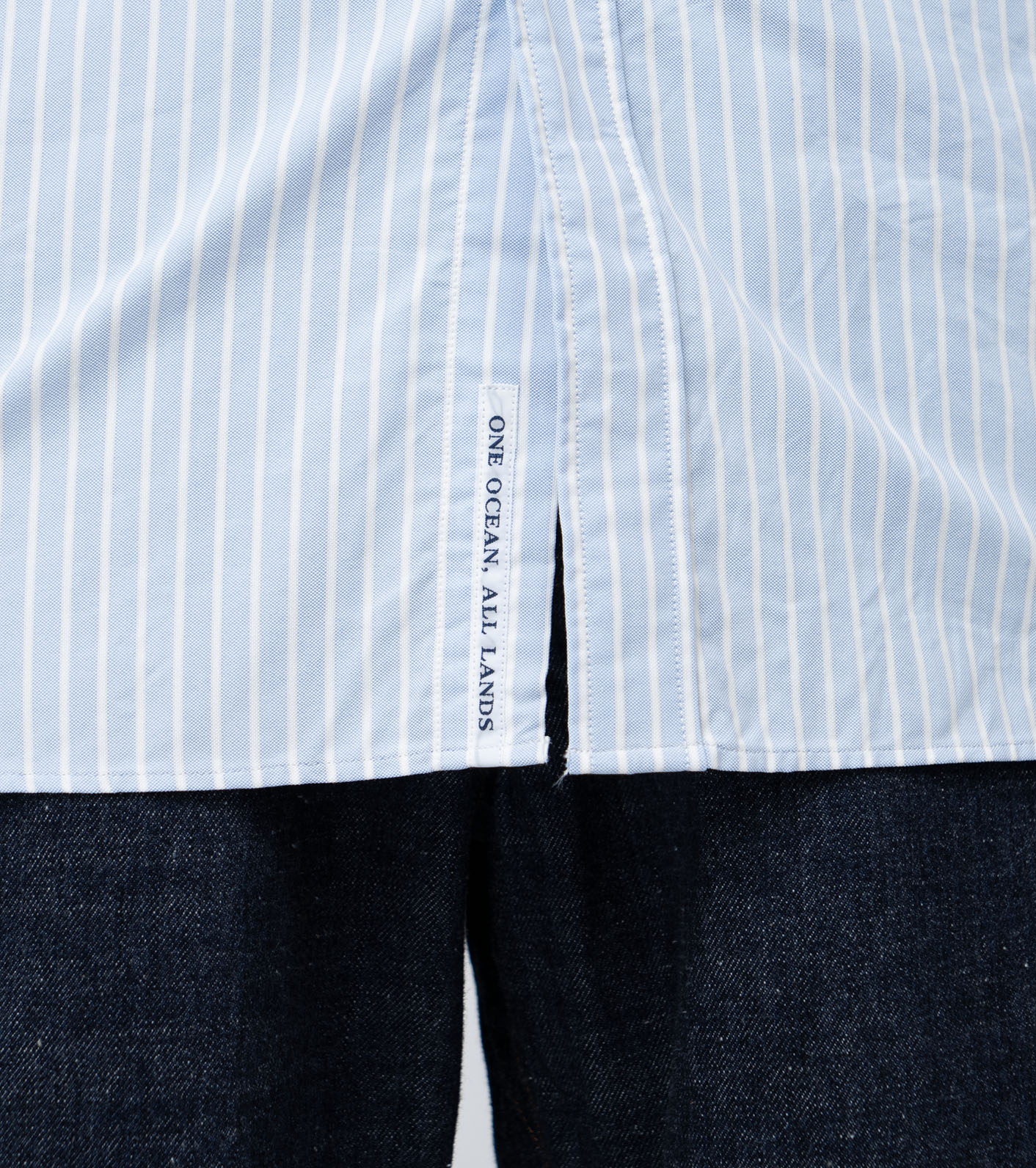 Button Down Stripe Wind Shirt