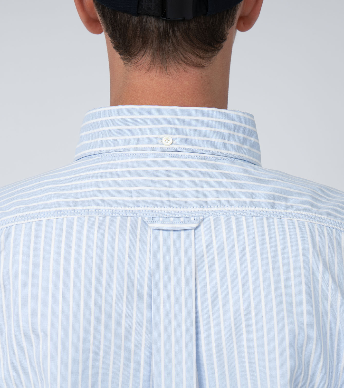 Button Down Stripe Wind Shirt