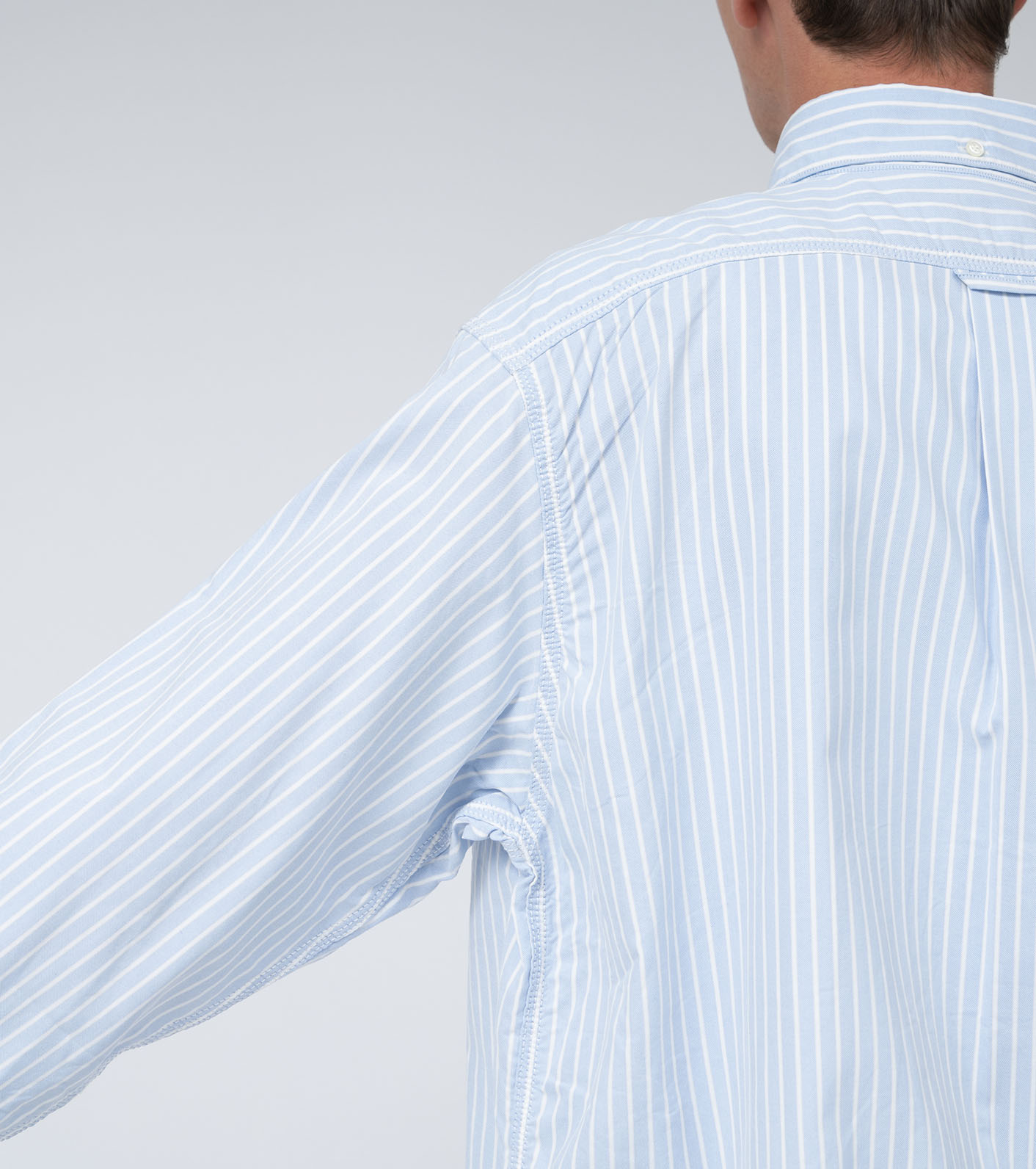 Button Down Stripe Wind Shirt