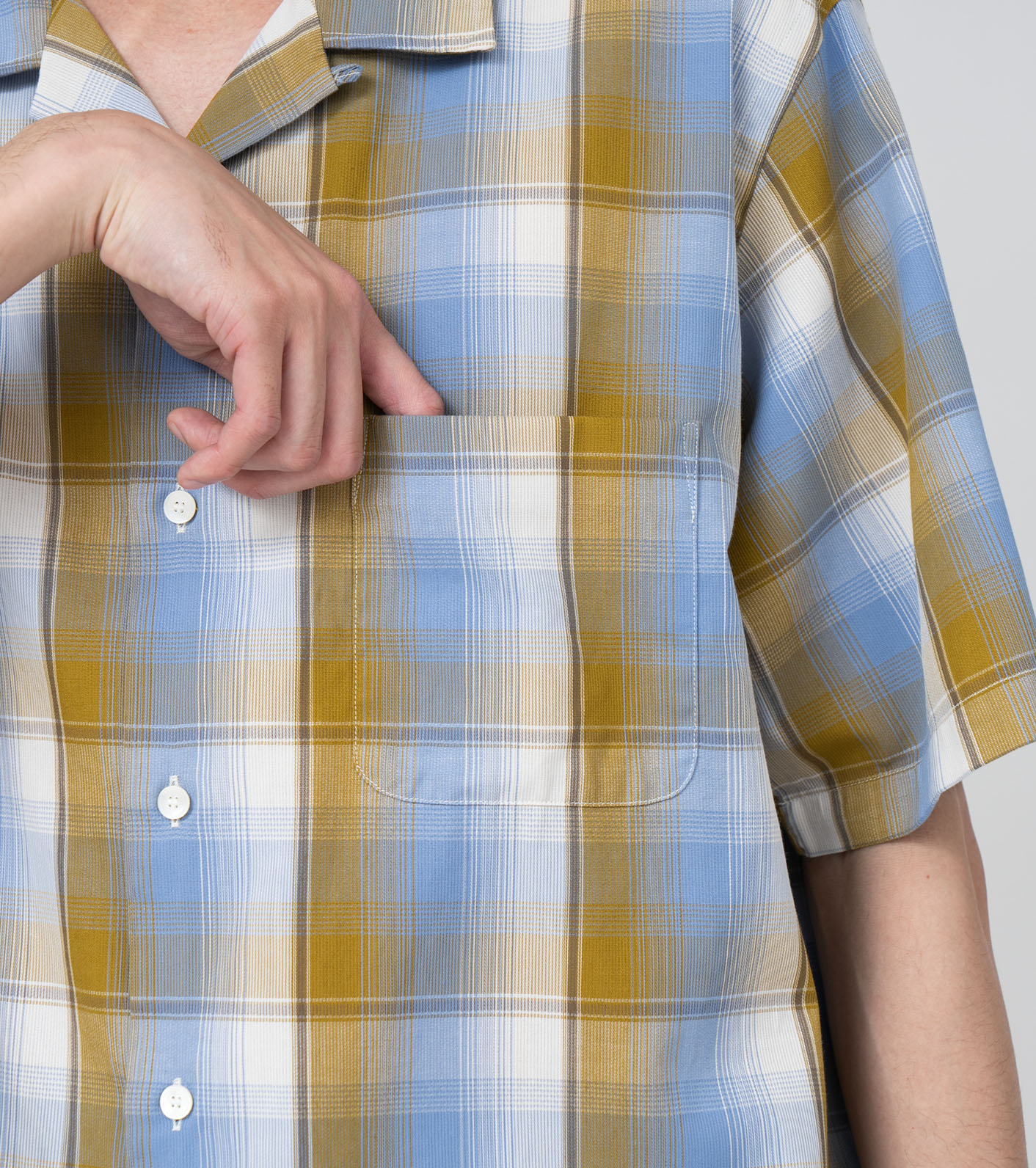Open Collar Pique S/S Shirt