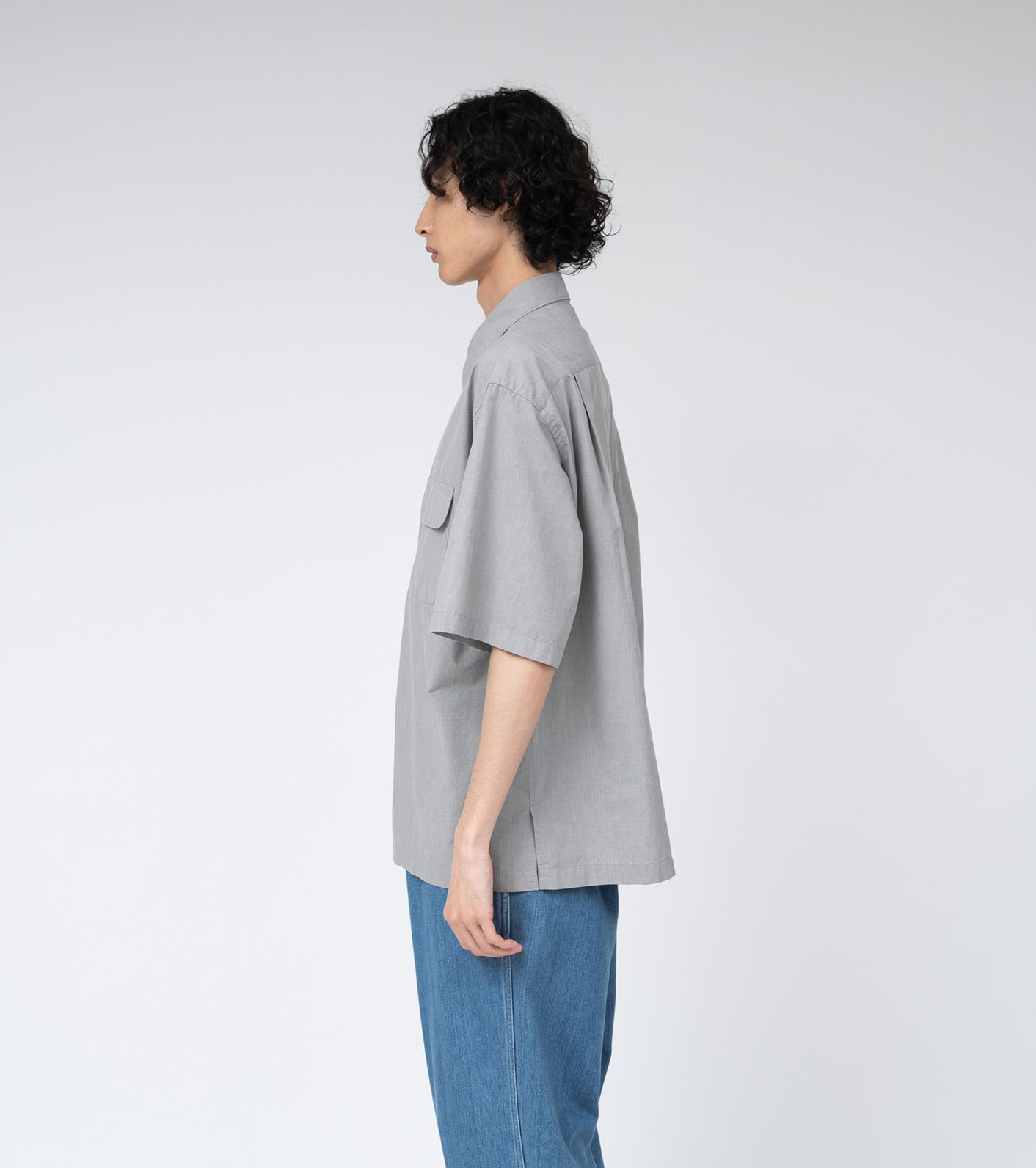 Regular Collar End On End S/S Shirt