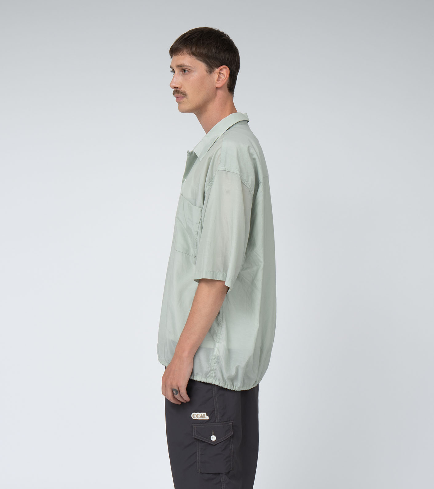Open Collar S/S Shirt