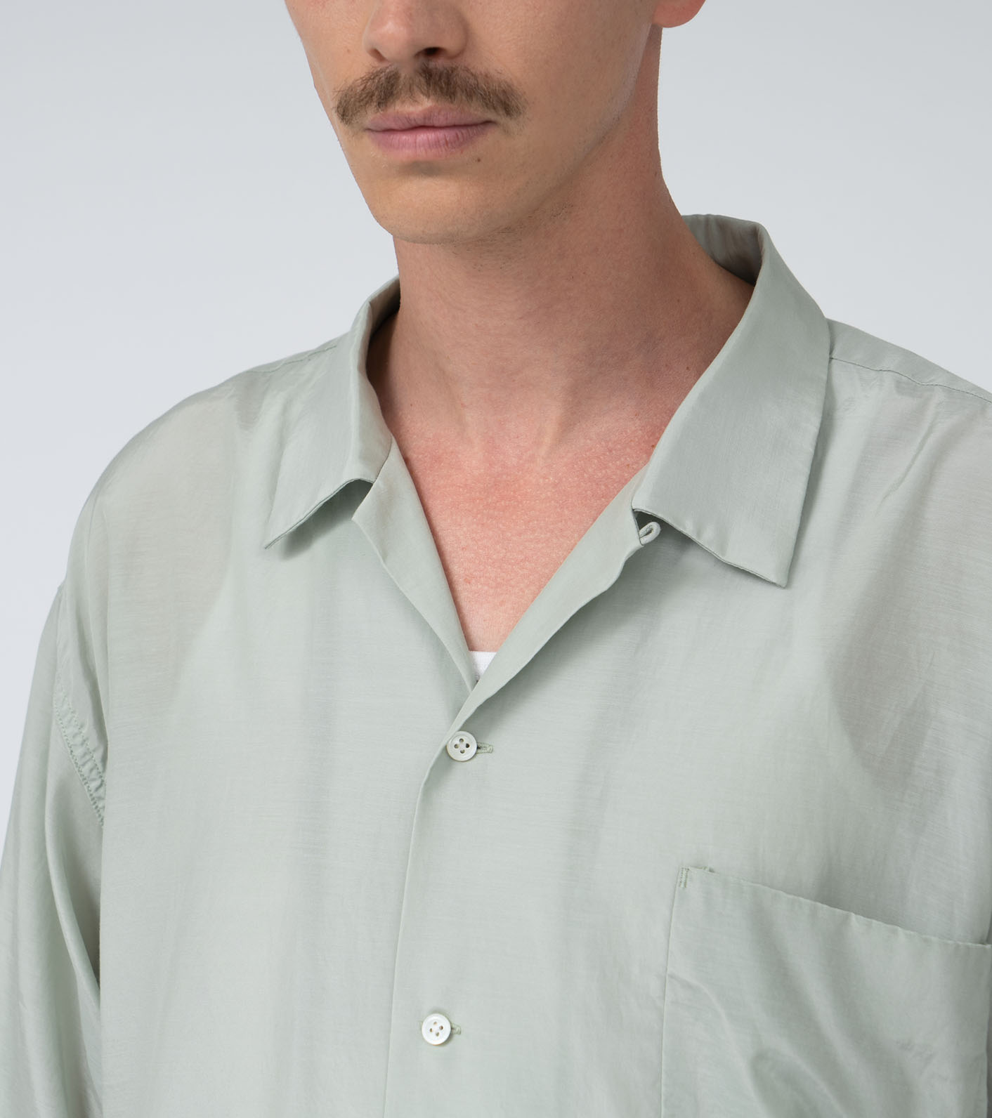 Open Collar S/S Shirt