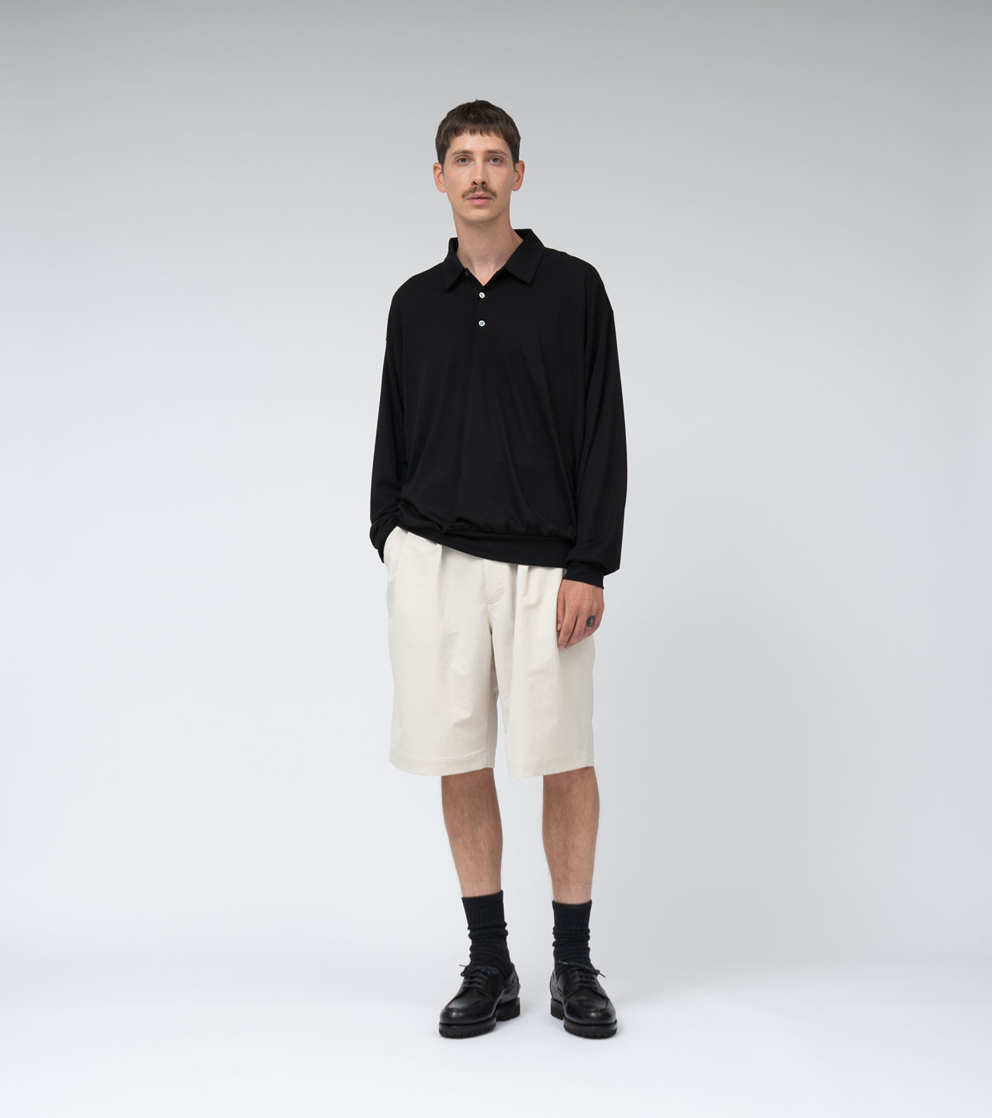 ALPHADRY Double Pleats Shorts